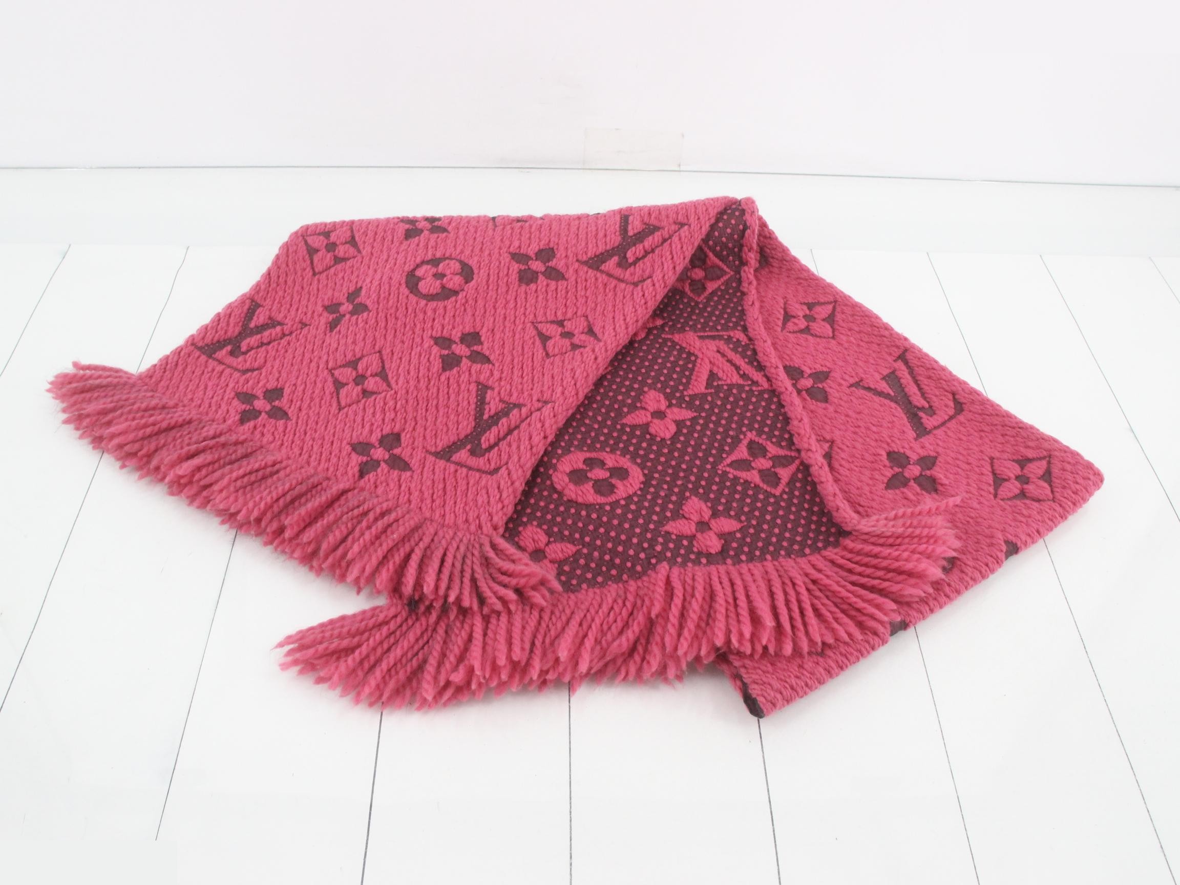 Logo Mania Long Scarf, with domestic tag, pink — view 2