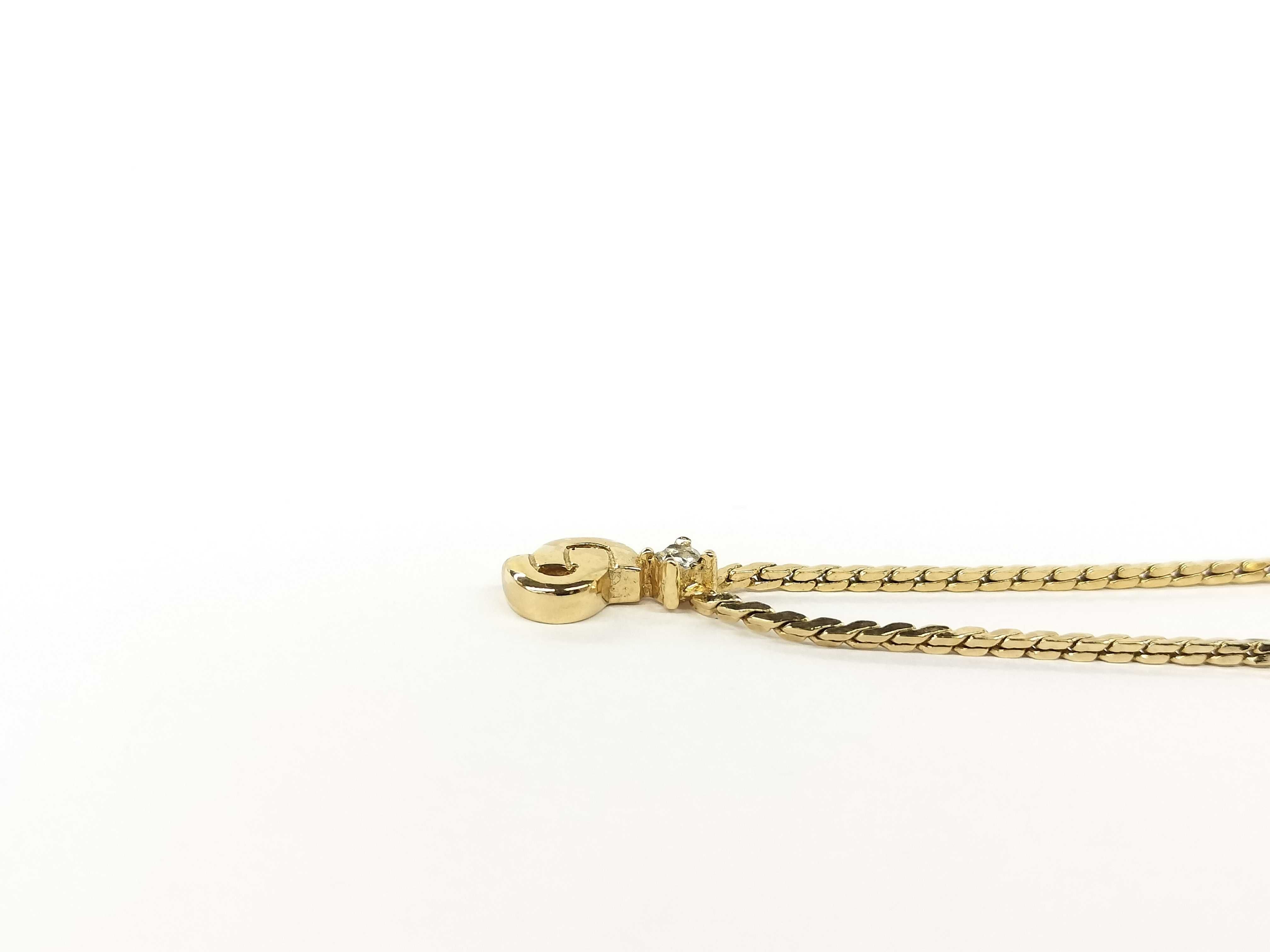 CD 1P Rhinestone Necklace — view 3