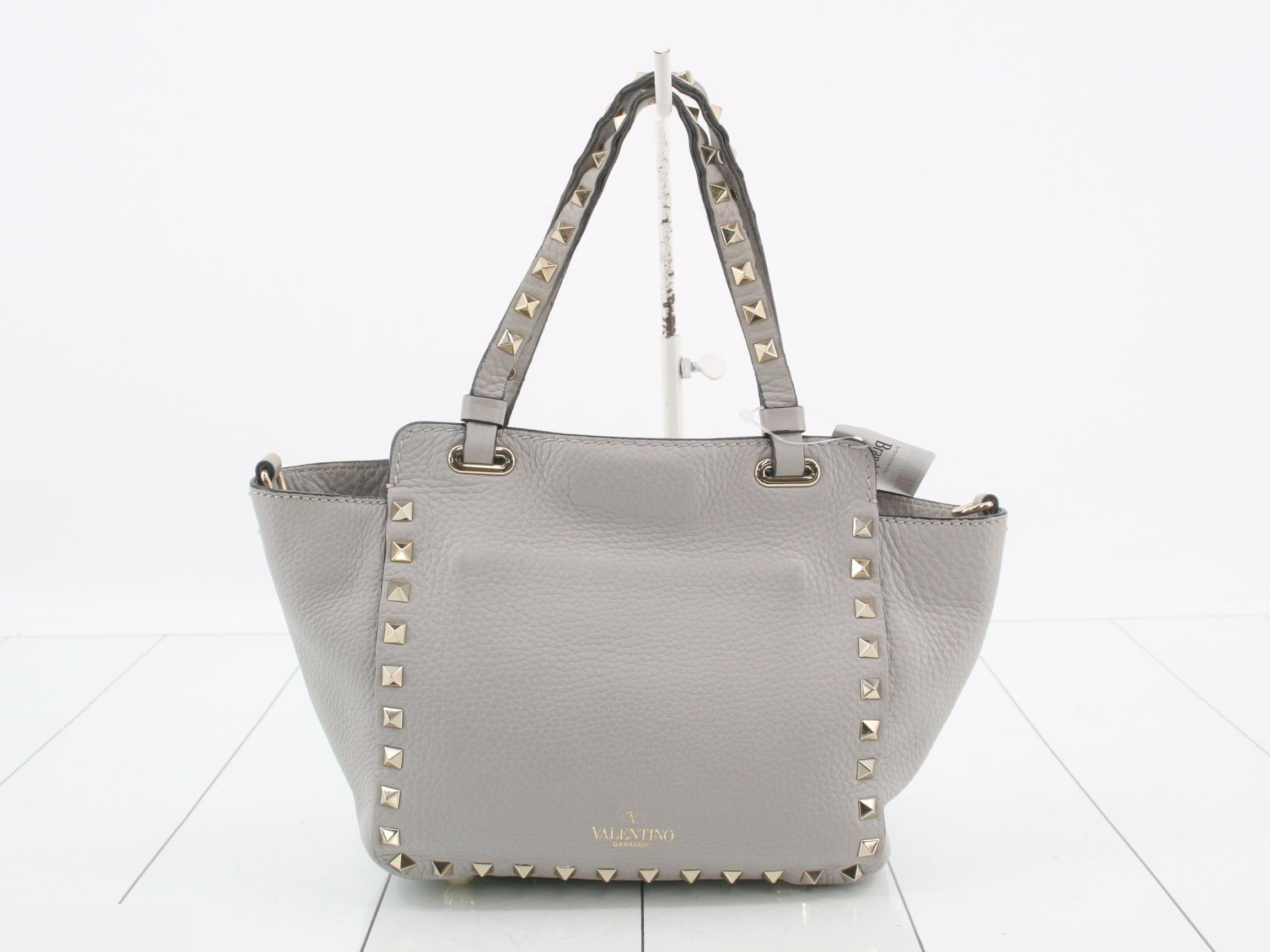 Other lines: Bags & Handbags, Rockstud, Leather, Gray — view 2
