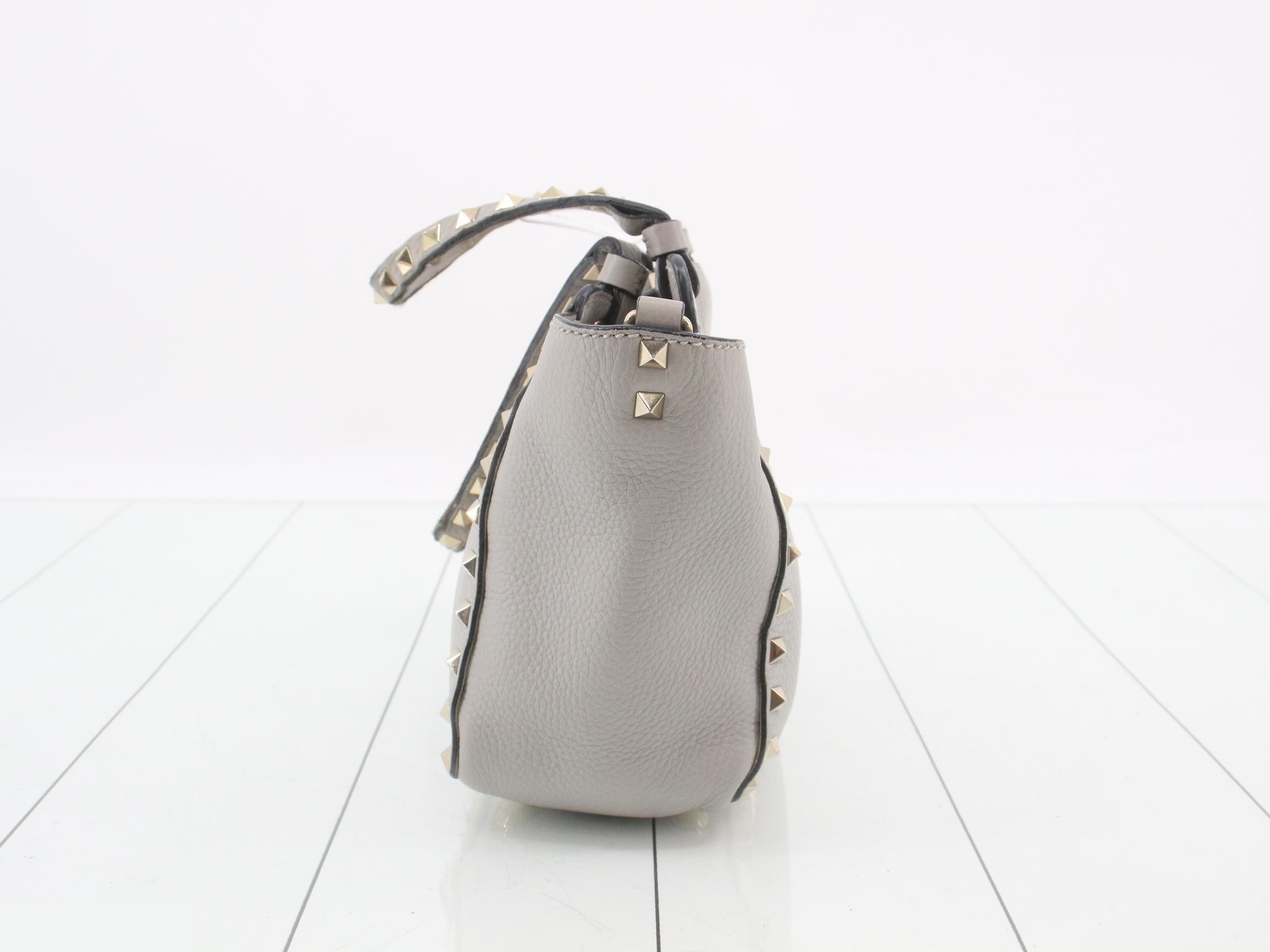 Other lines: Bags & Handbags, Rockstud, Leather, Gray — view 3