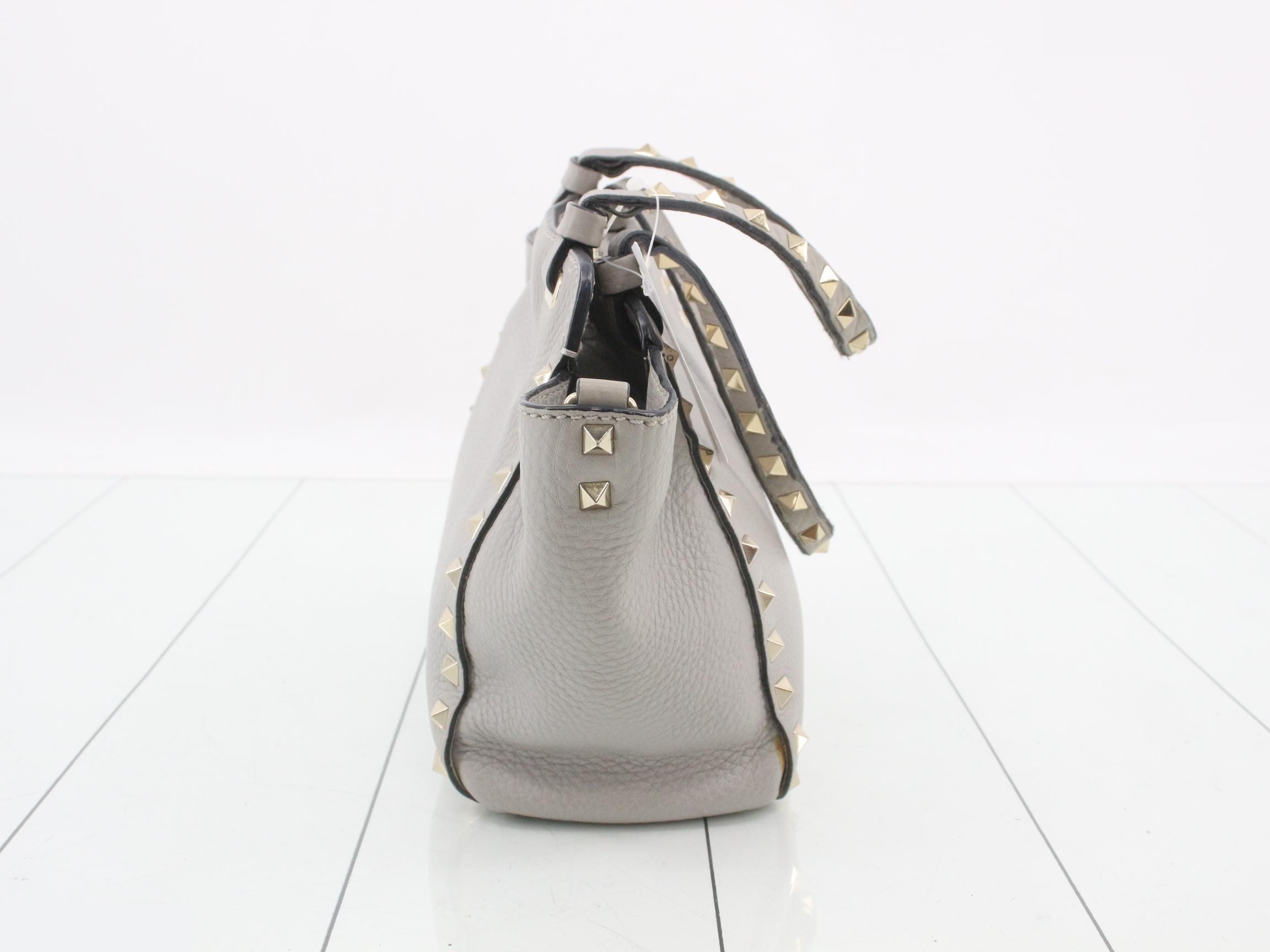 Other lines: Bags & Handbags, Rockstud, Leather, Gray — view 4