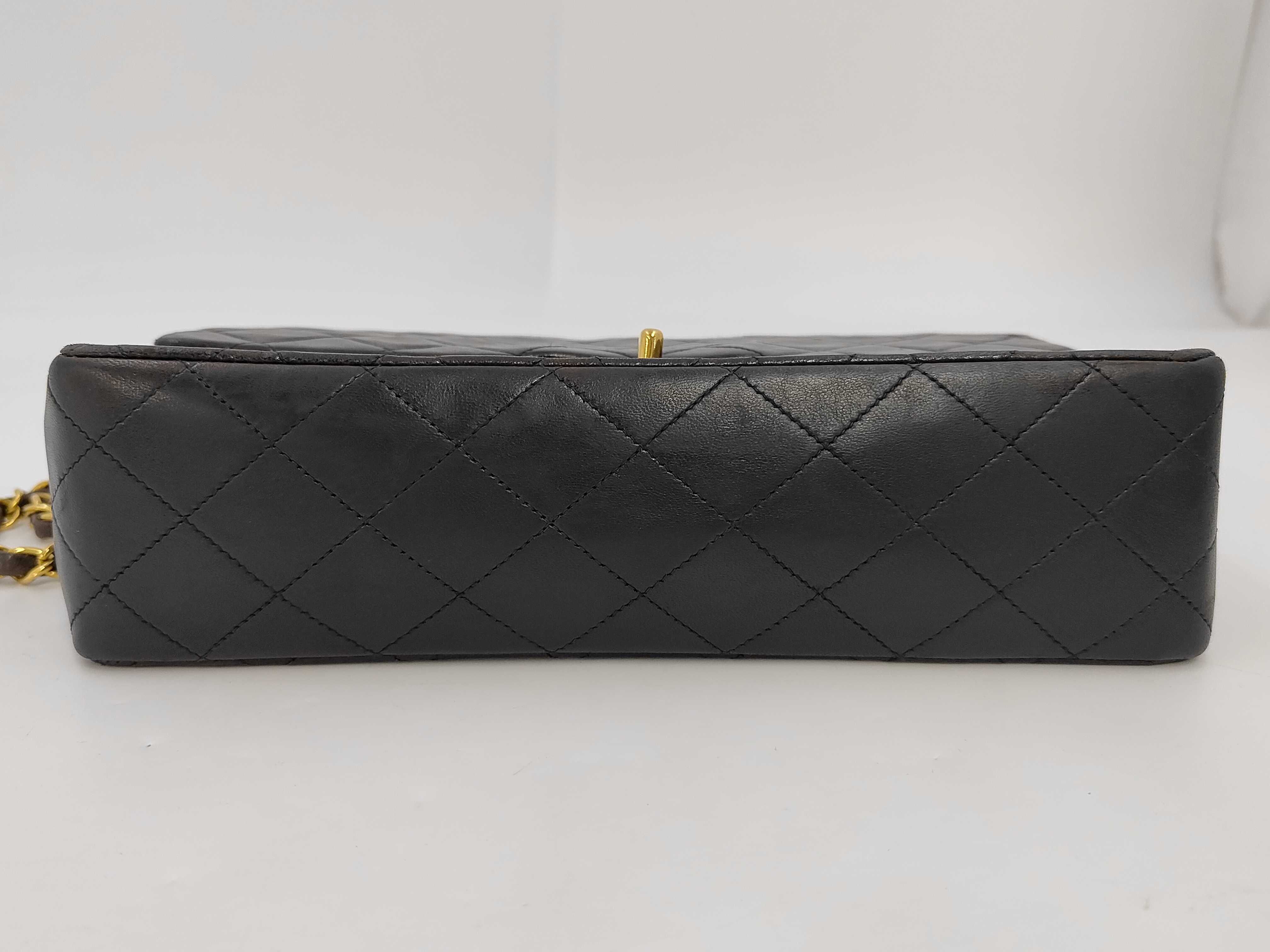 Matelassé 25 Lambskin Shoulder Bag with Gold Hardware, Black, WW 3221409 — view 8