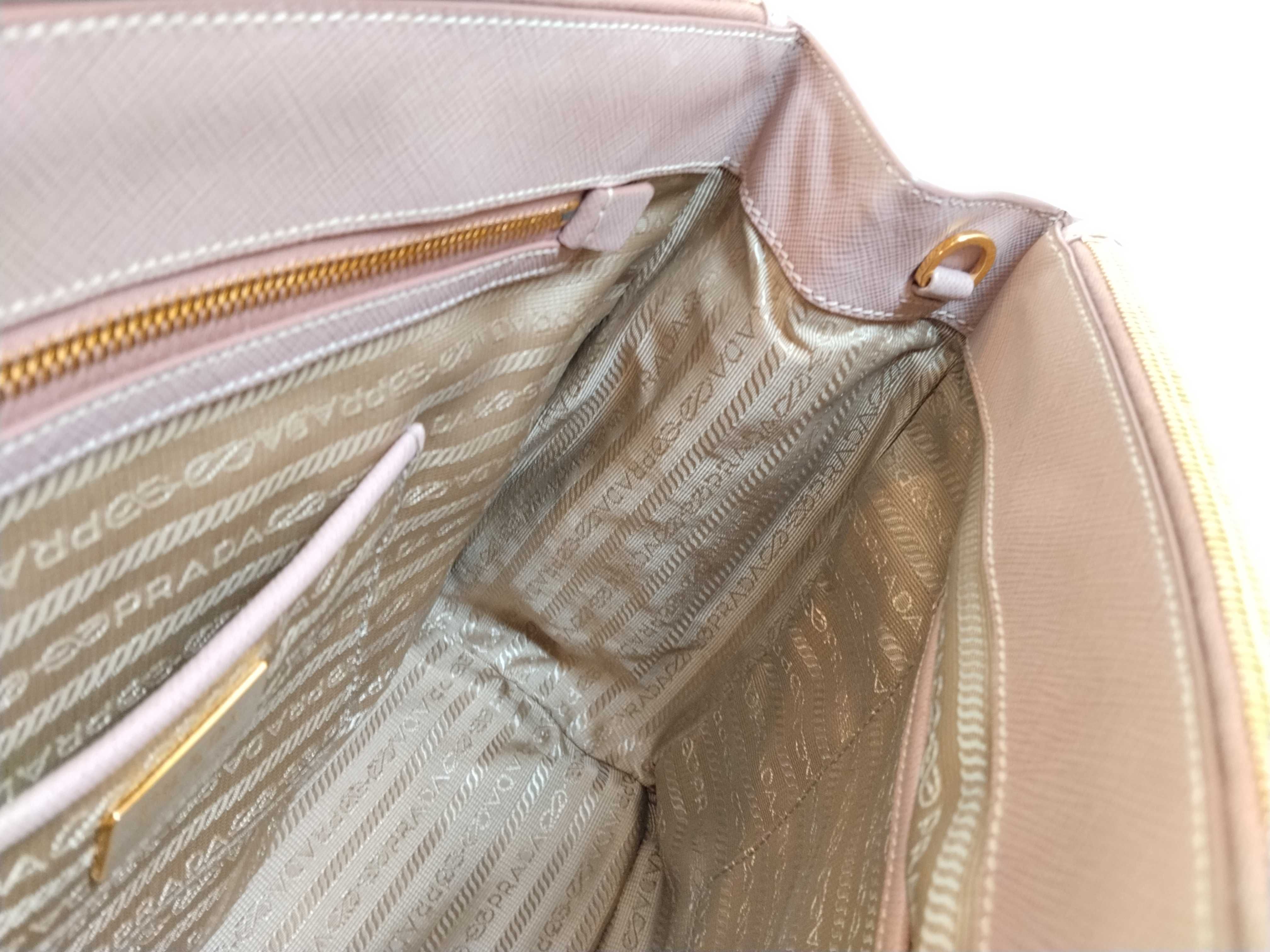 Galleria Saffiano 2-Way Handbag, Pink Beige — view 11