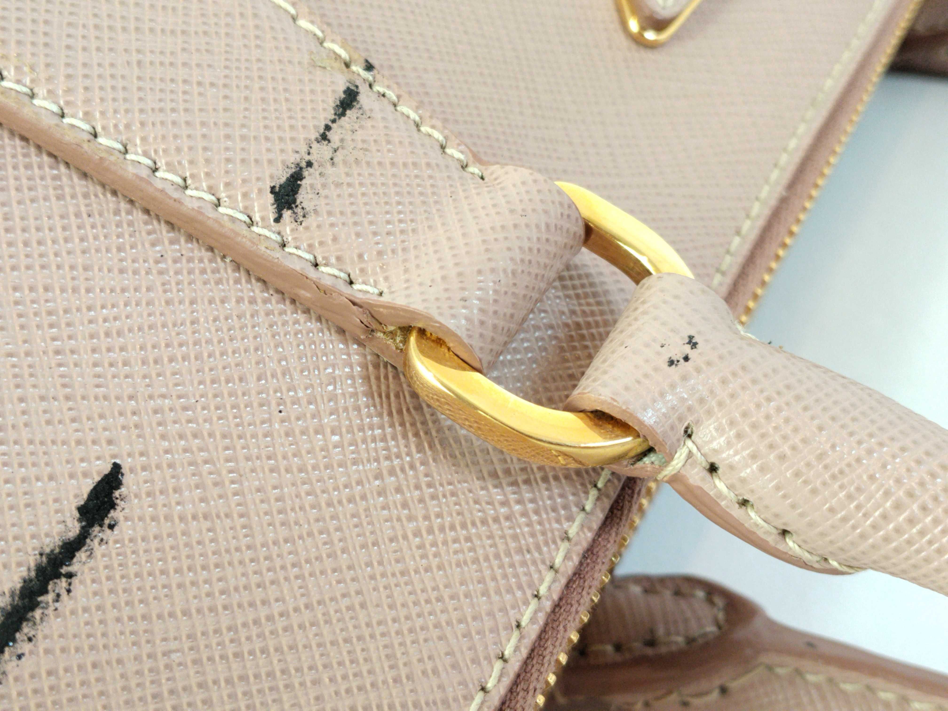 Galleria Saffiano 2-Way Handbag, Pink Beige — view 6