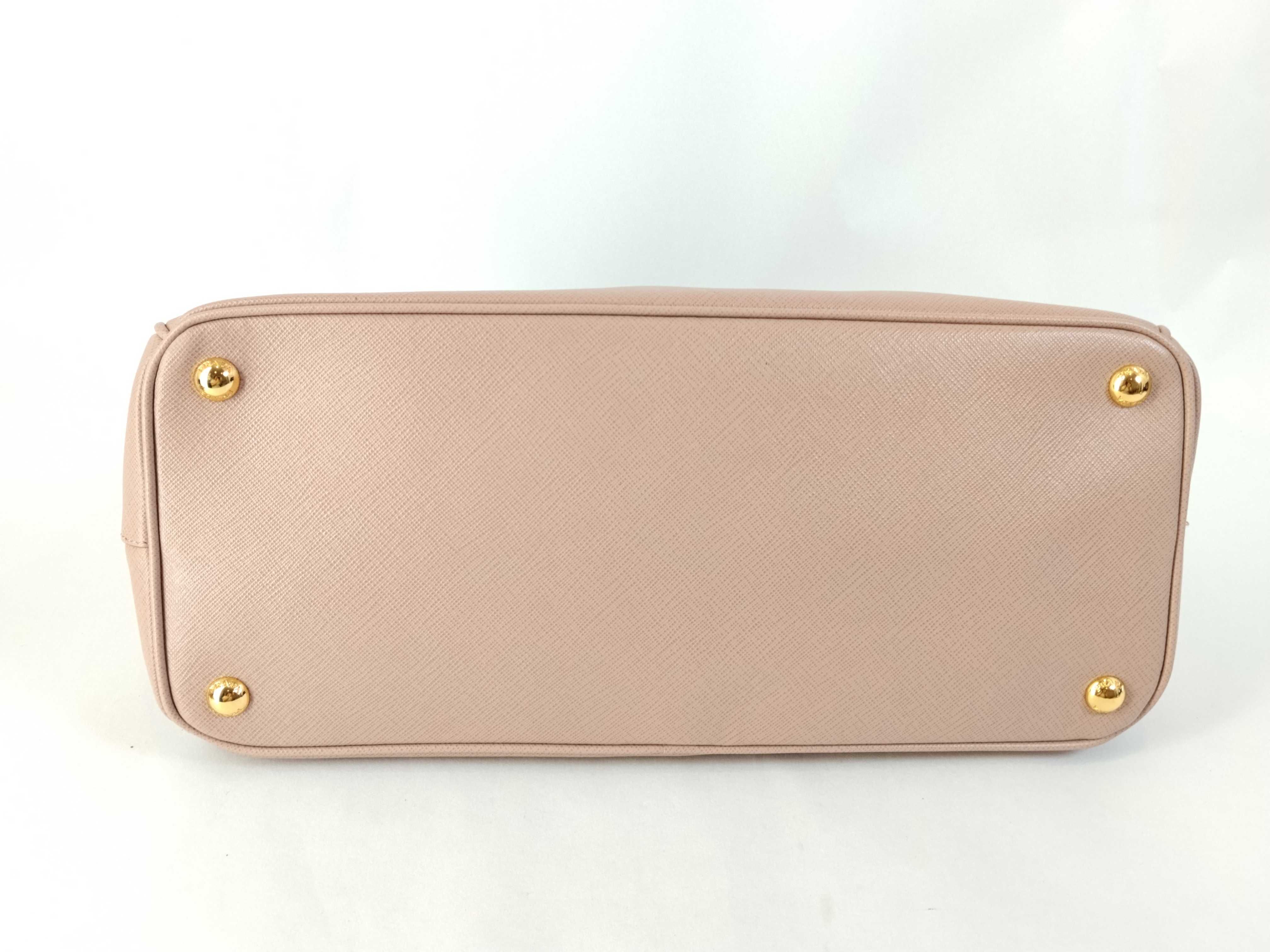 Galleria Saffiano 2-Way Handbag, Pink Beige — view 8