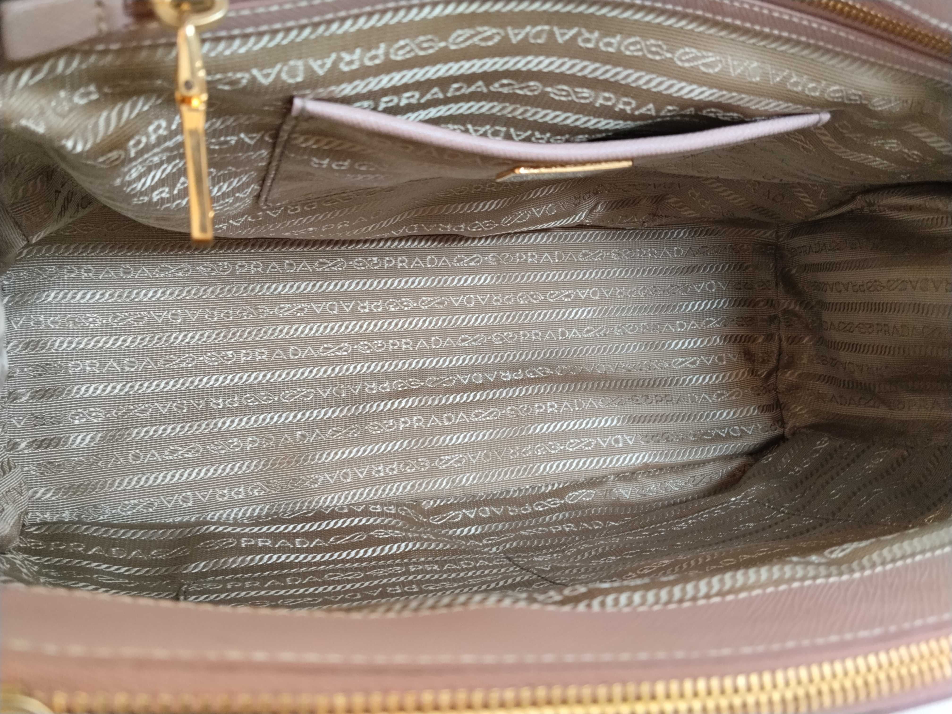 Galleria Saffiano 2-Way Handbag, Pink Beige — view 10