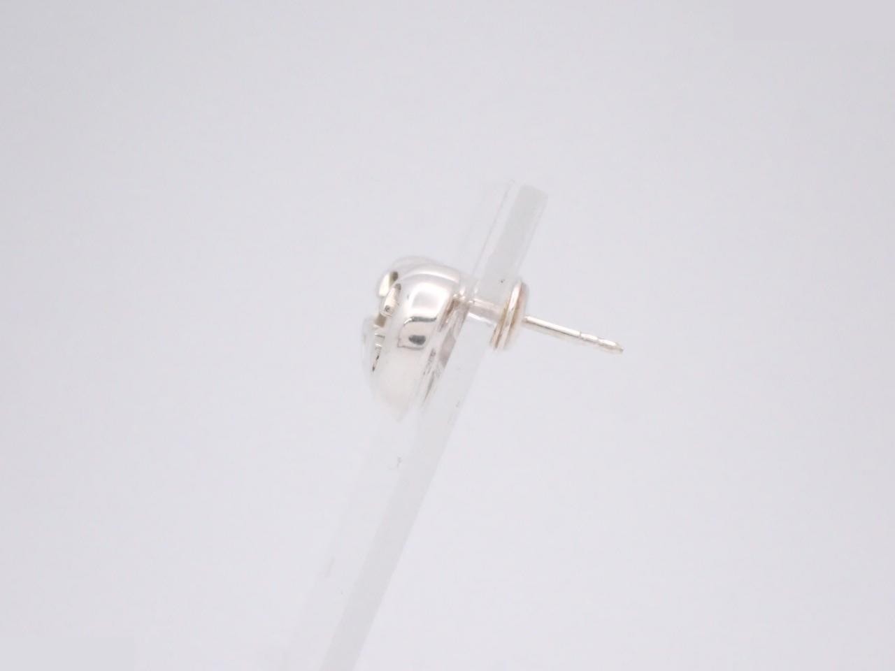 Interlocking G Heart Earrings, 925 Sterling Silver, 5.4g — view 3