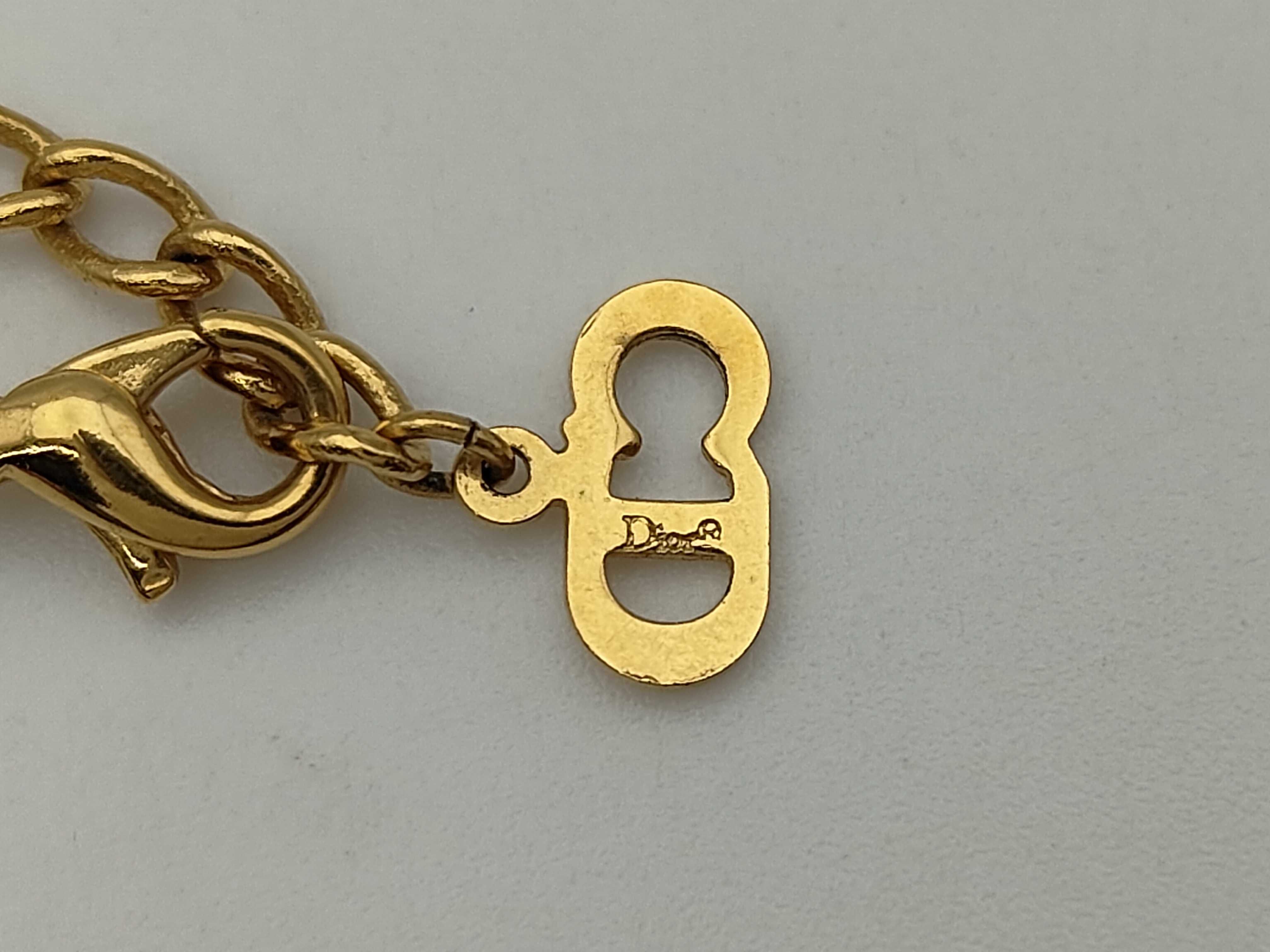 Vintage Faux Pearl Rope Chain Gold Necklace — view 5