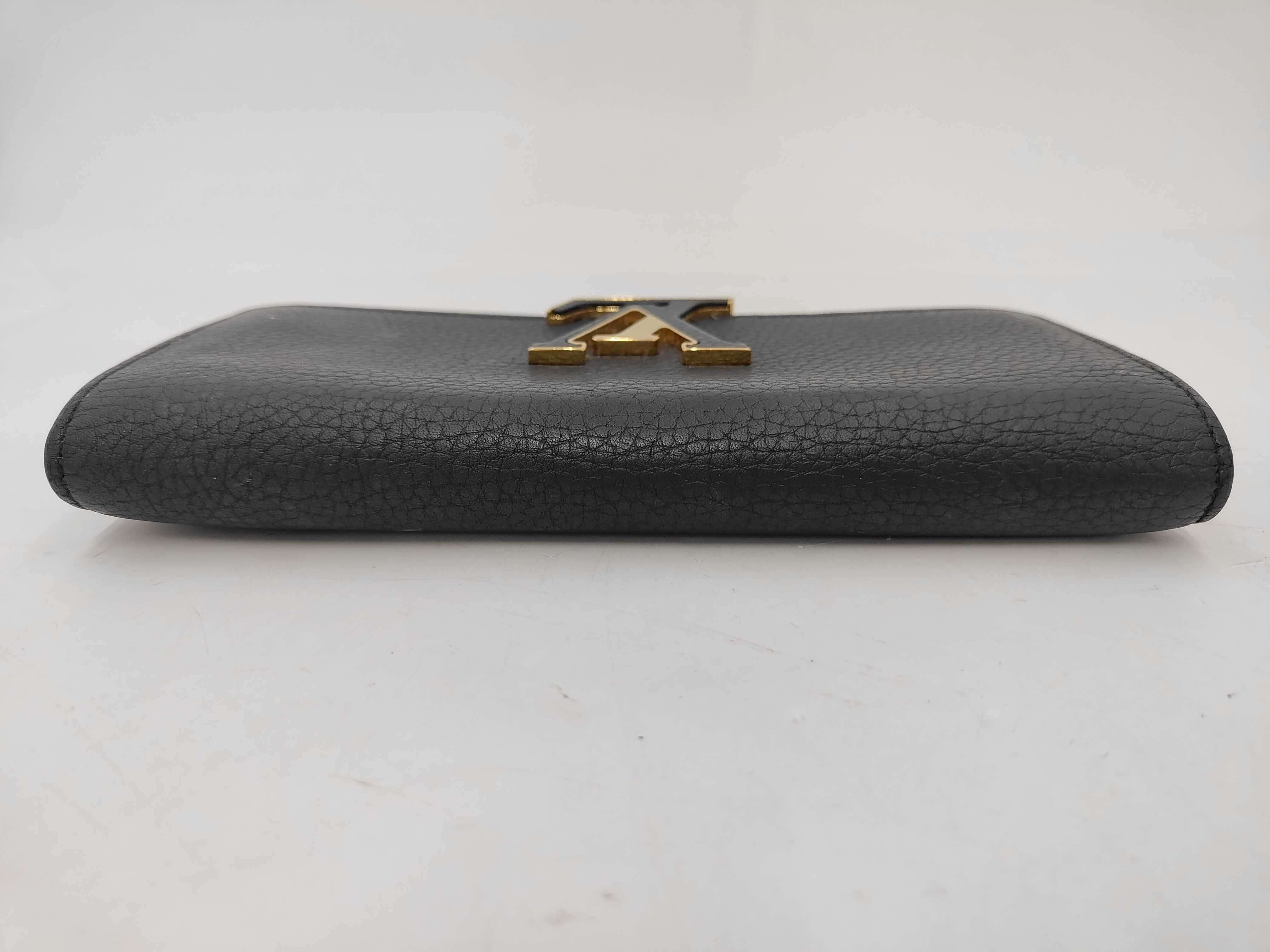 M61248 Taurillon Leather Portefeuille Capucines Noir Wallet — view 5