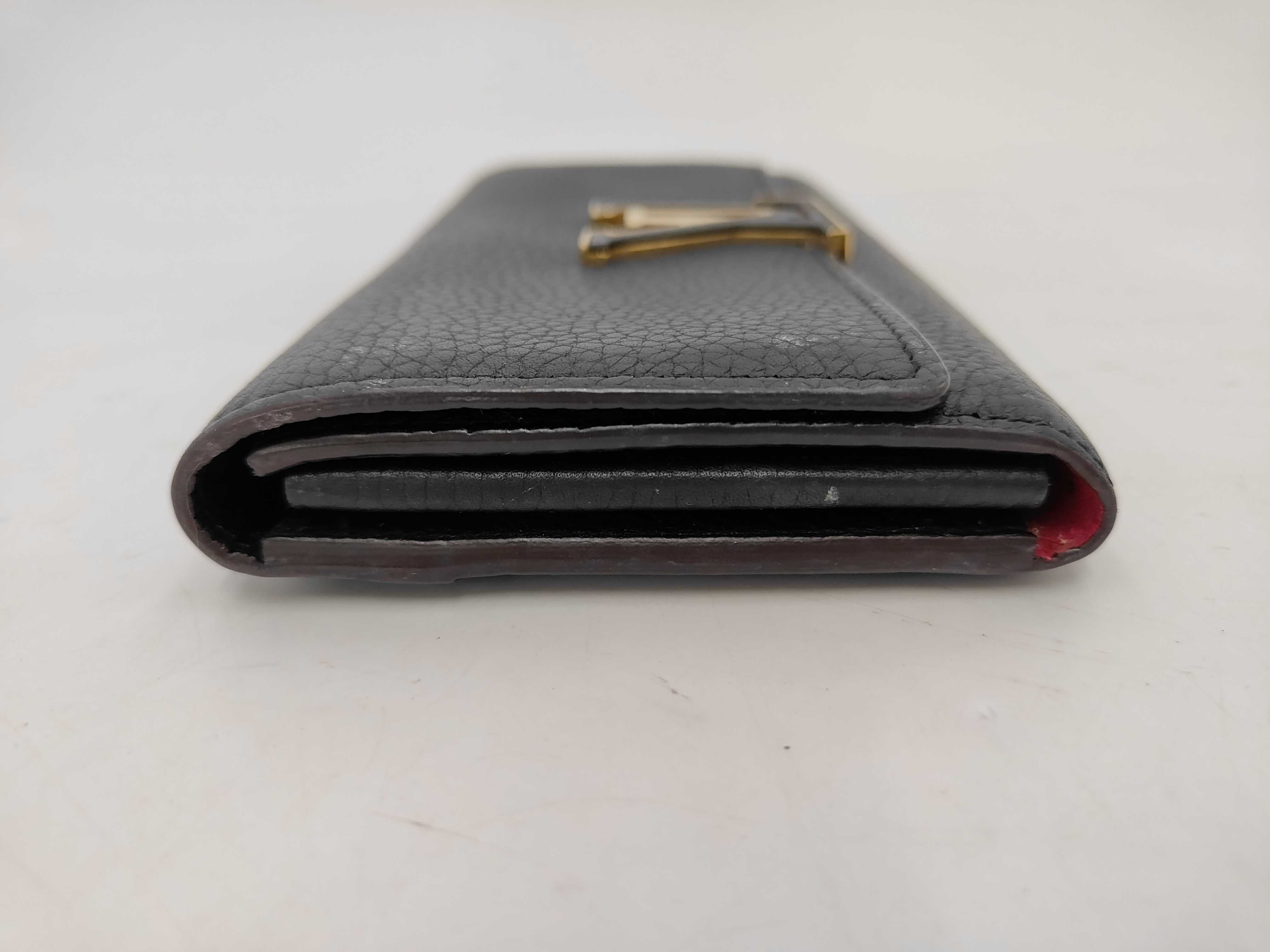 M61248 Taurillon Leather Portefeuille Capucines Noir Wallet — view 6