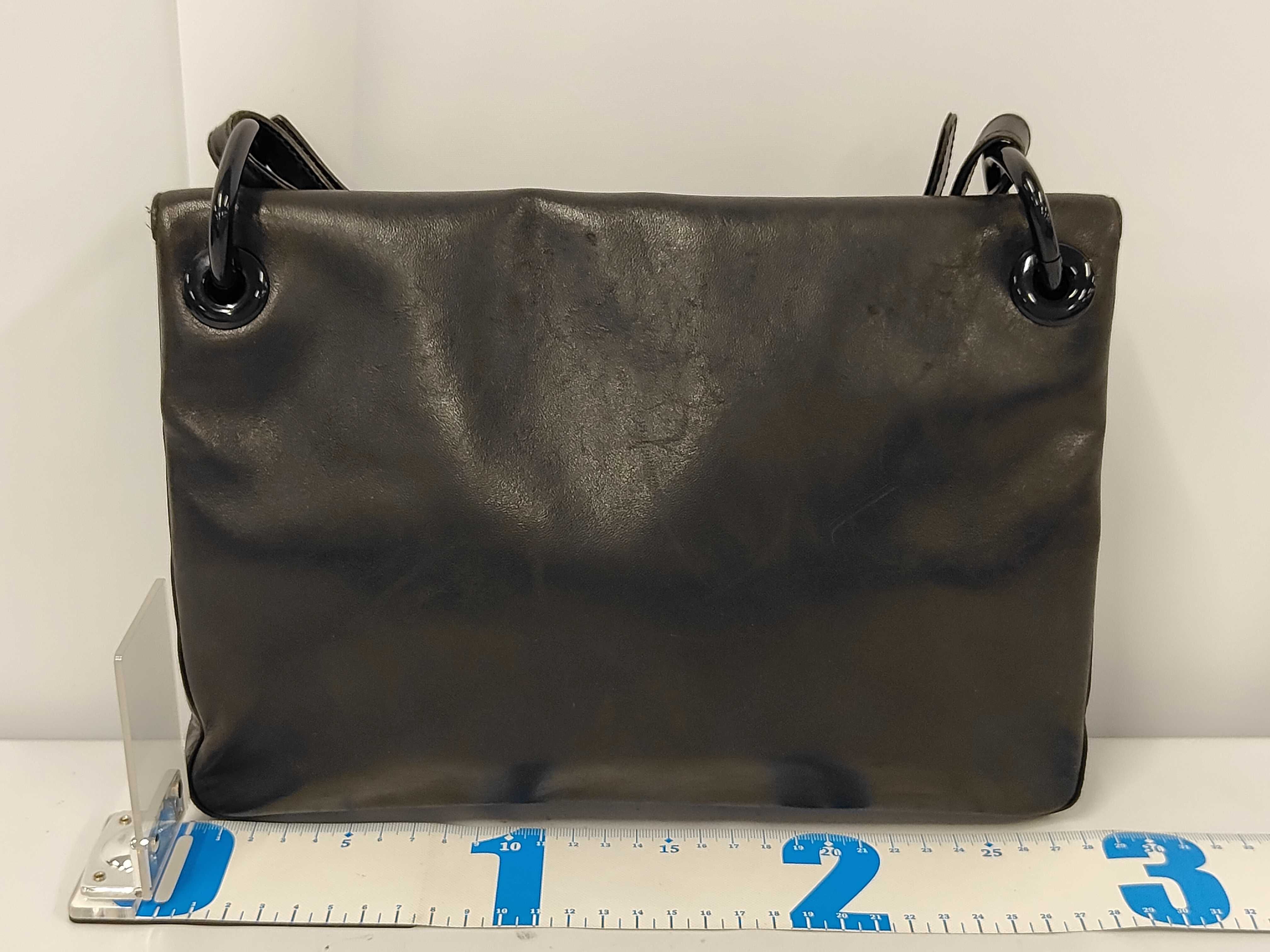Leather Plastic Chain Shoulder Bag — view 2