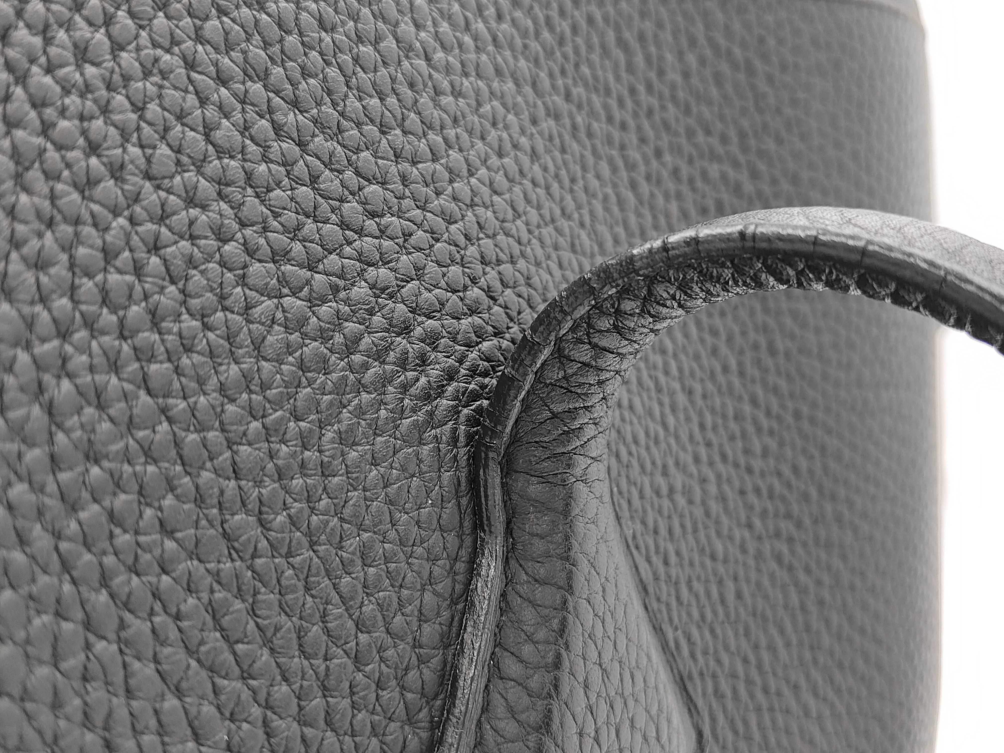 Victoria Cabas 32 Black Taurillon Leather Tote Bag ( J Stamp) — view 7