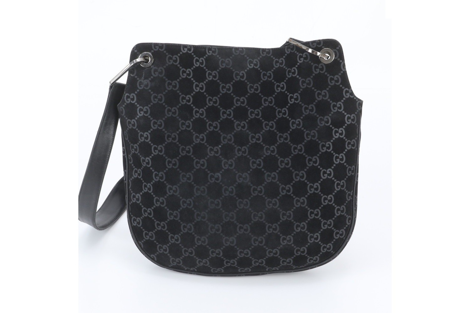 GG Suede 001-3307 Leather Shoulder Bag (Crossbody) — view 3