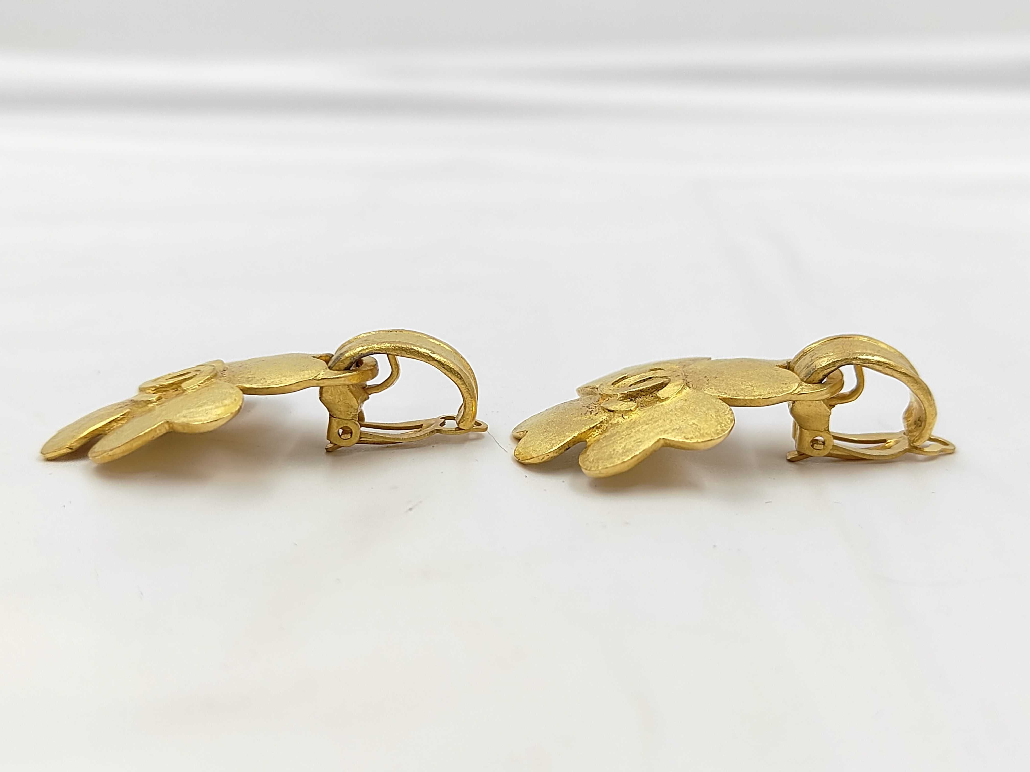 Coco Mark Clover Brooch Earrings — view 3