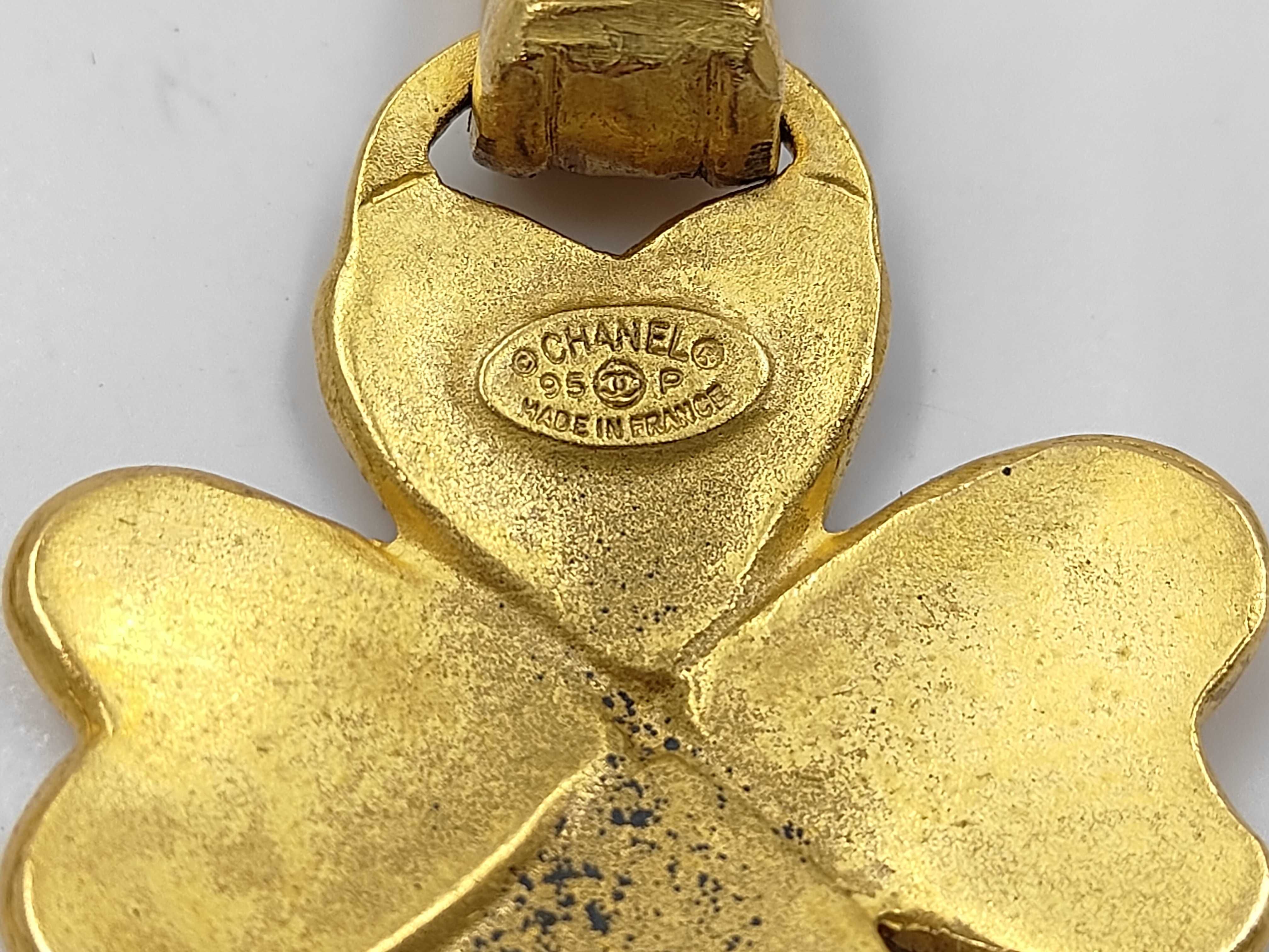 Coco Mark Clover Brooch Earrings — view 5