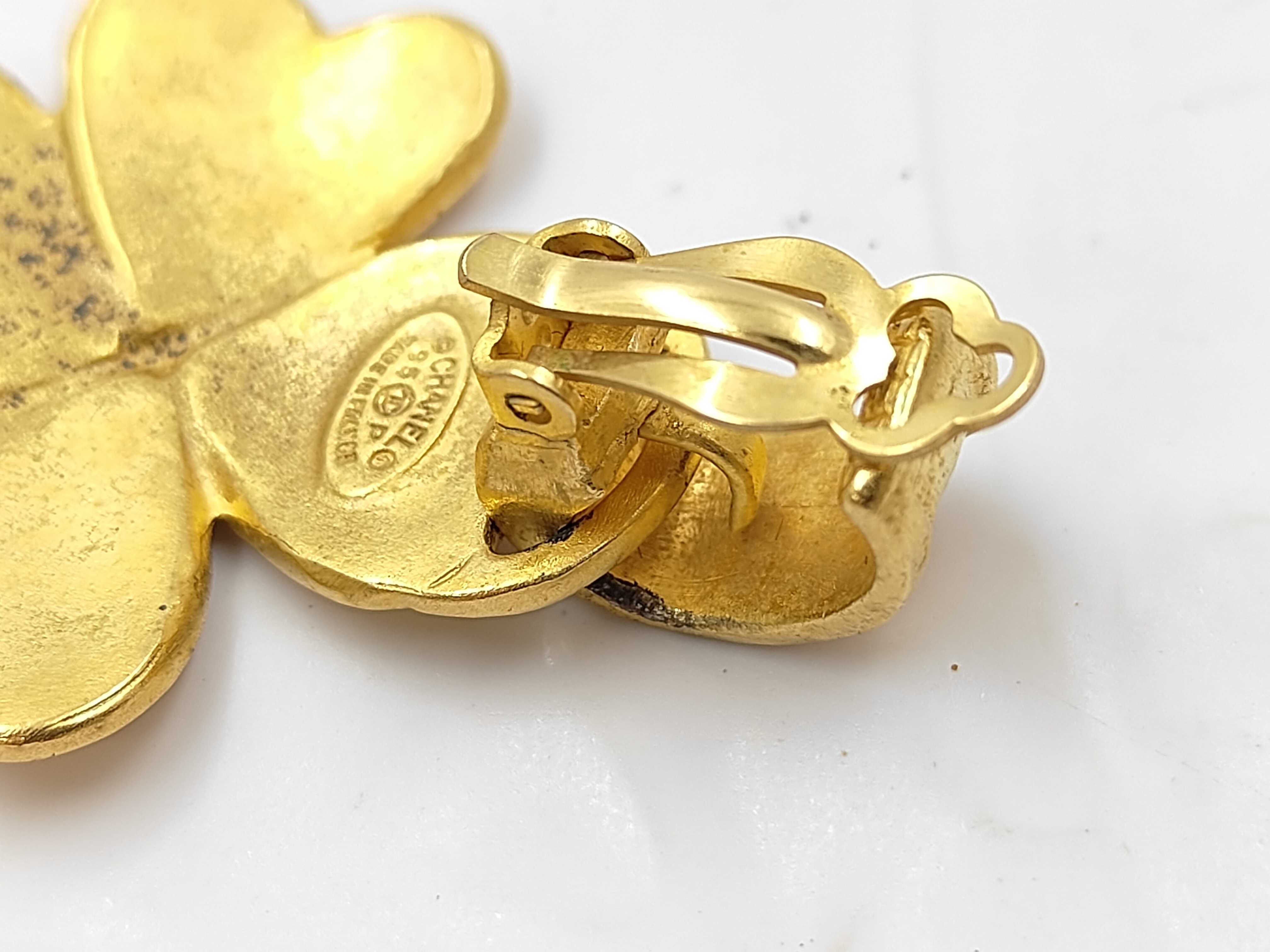 Coco Mark Clover Brooch Earrings — view 7