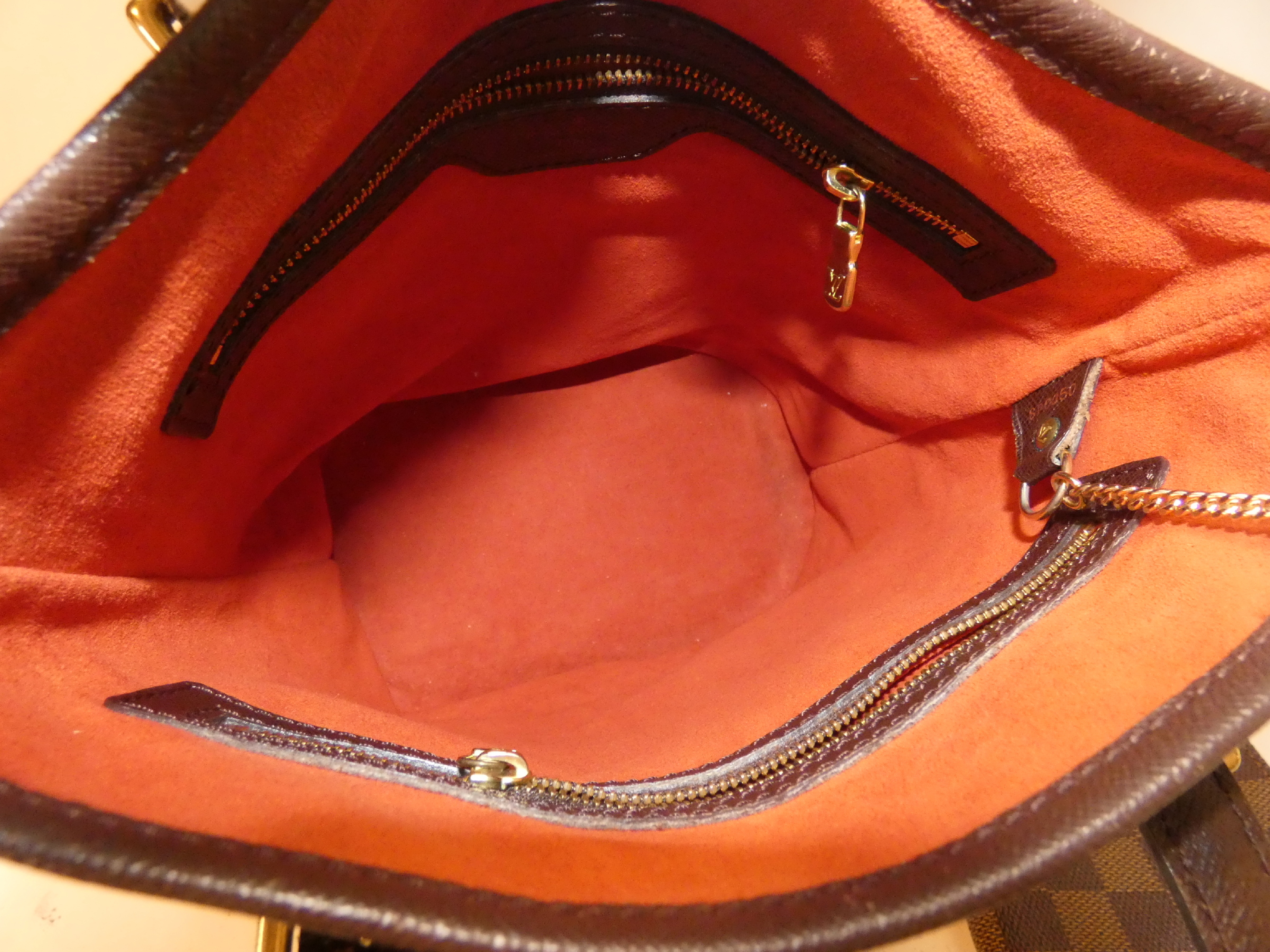 Mare Damier Hand Tote Bag with Pouch — view 11