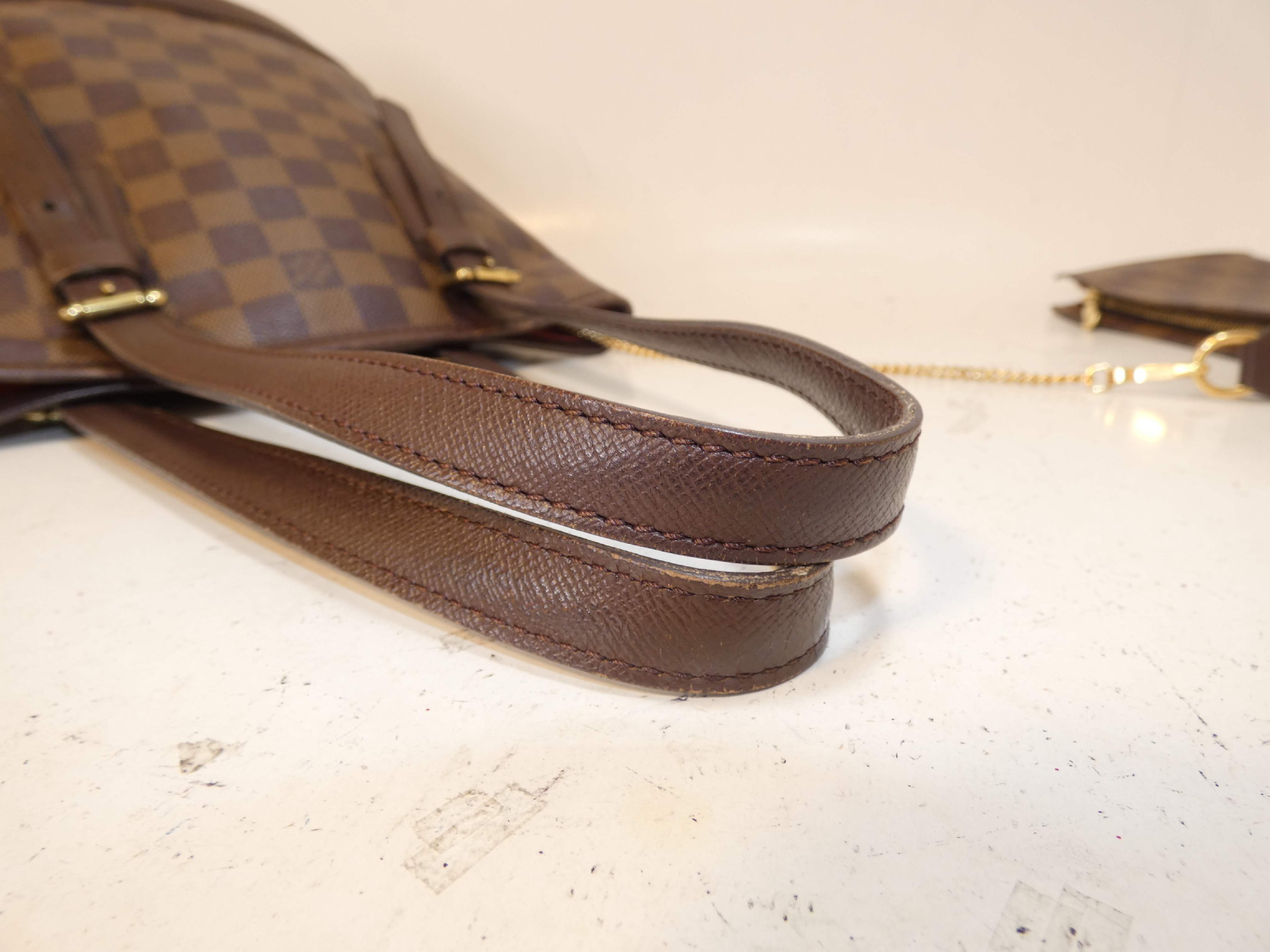 Mare Damier Hand Tote Bag with Pouch — view 4