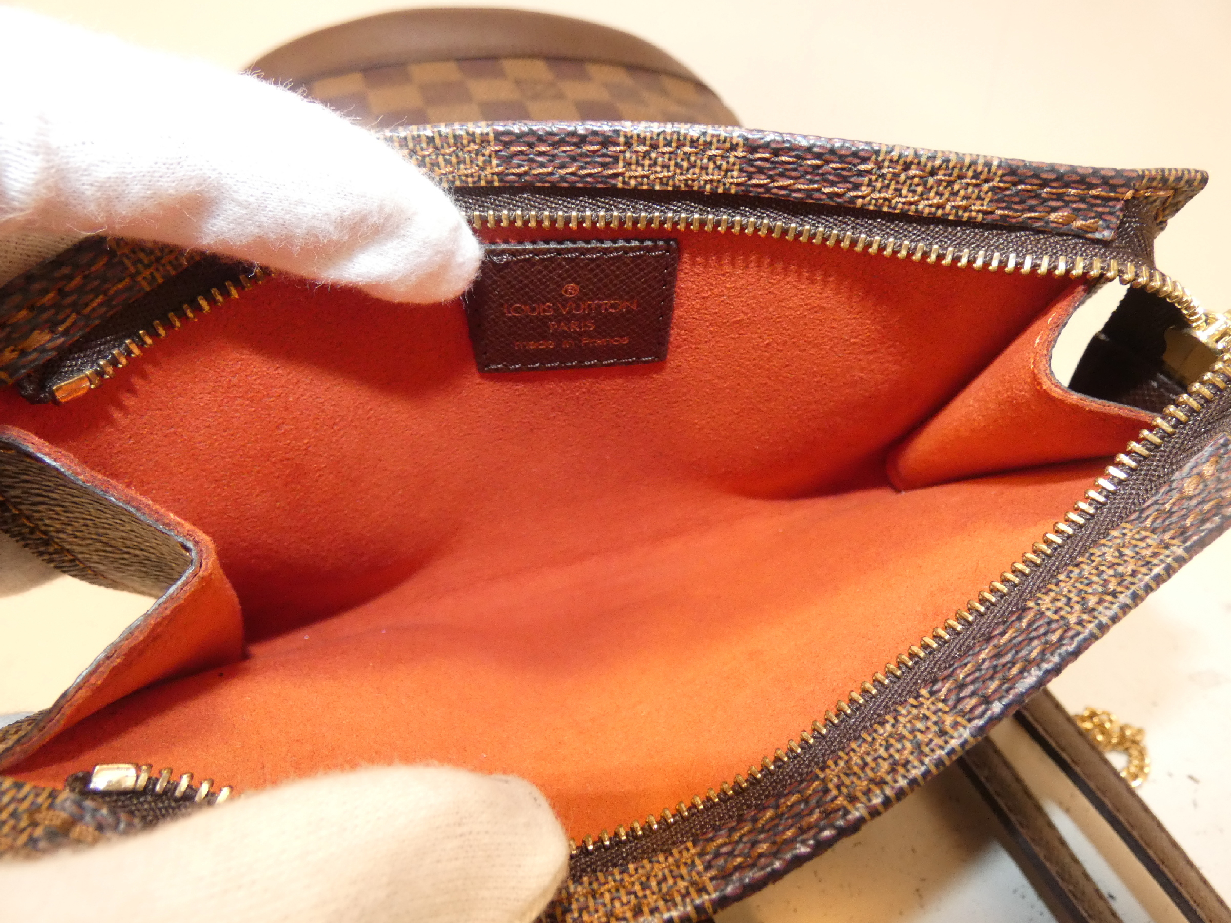 Mare Damier Hand Tote Bag with Pouch — view 10