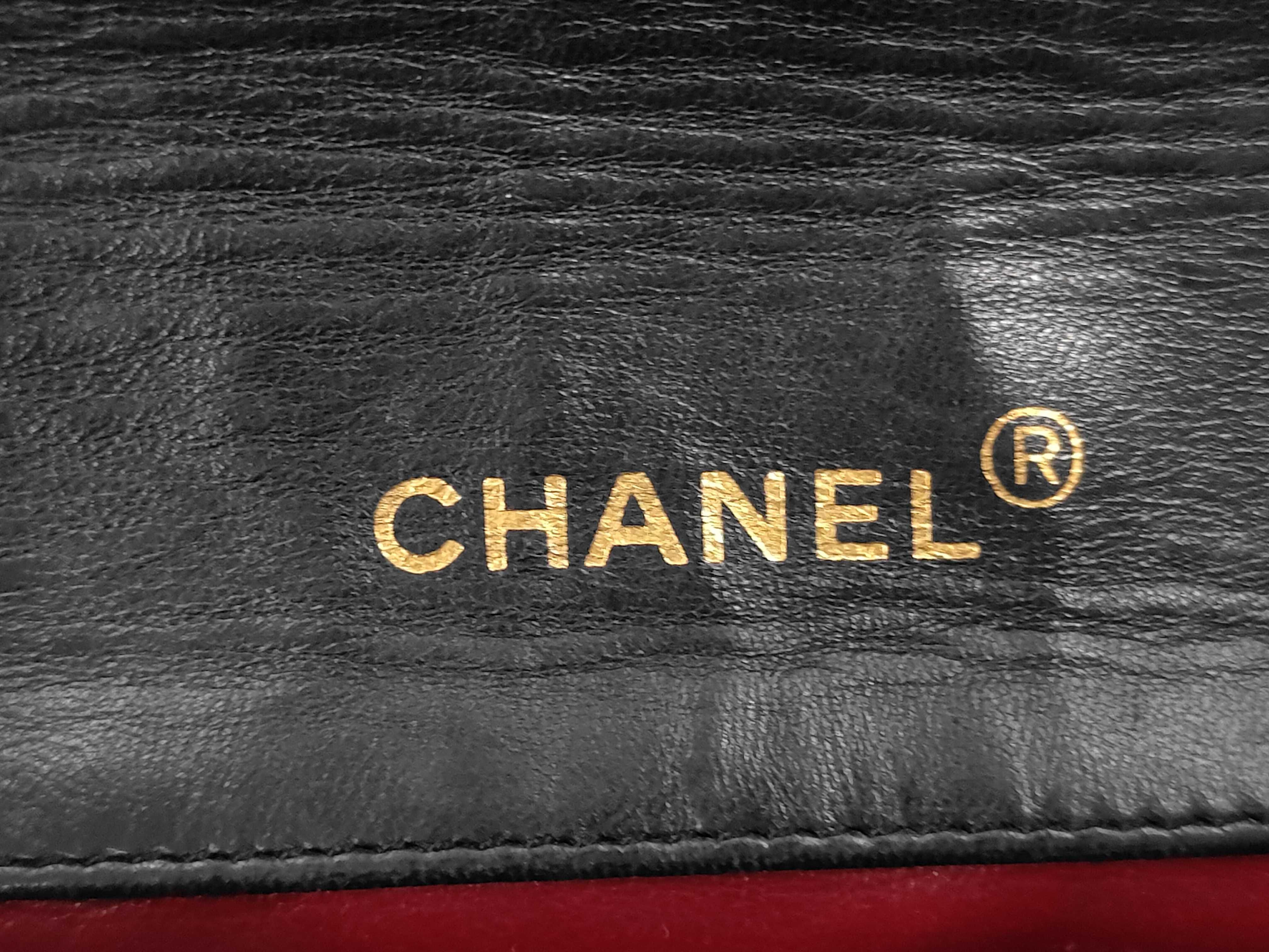 Lambskin Chain Shoulder Bag, Black, with Pouch, Item No. 1 — view 11