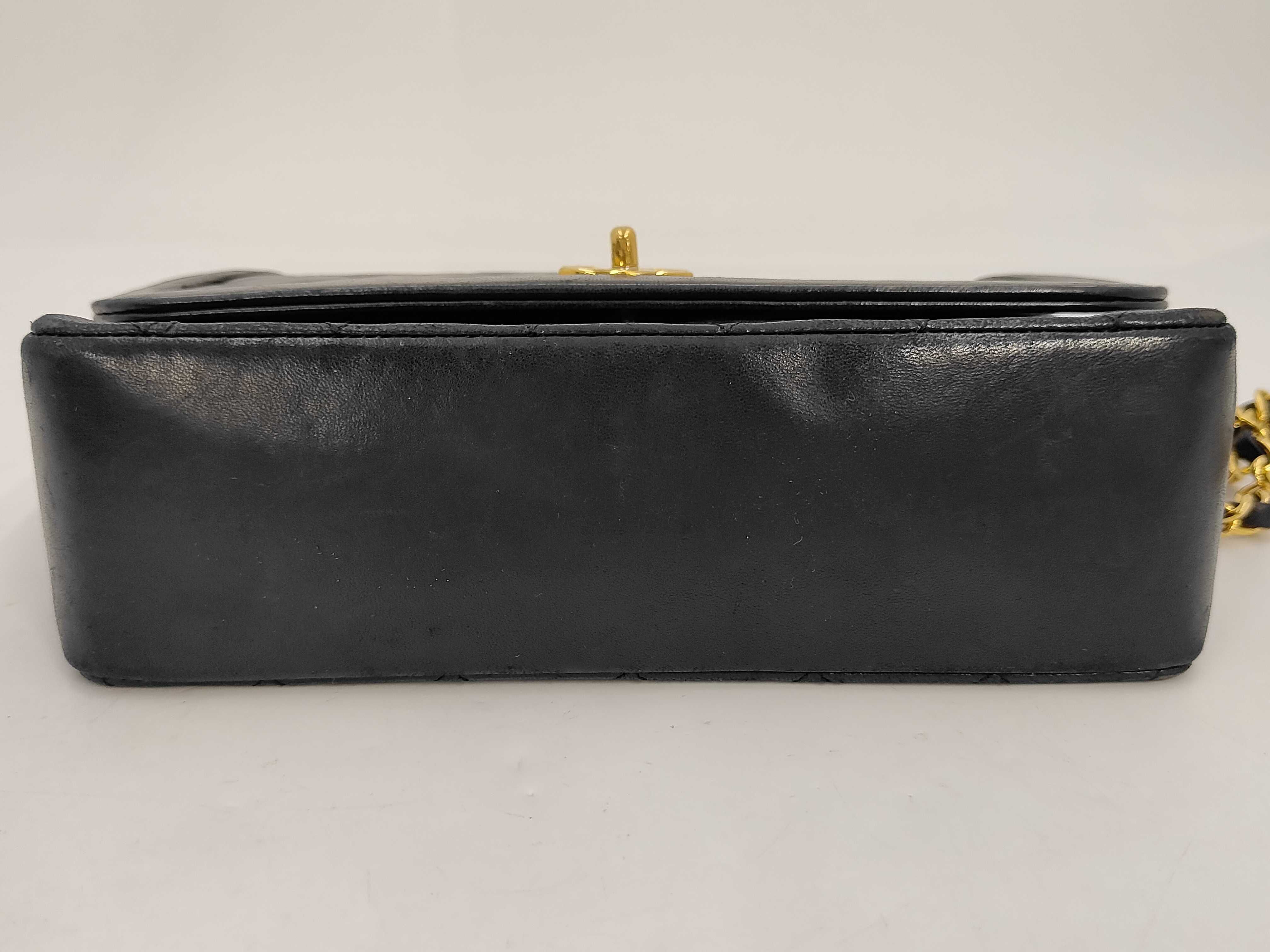 Lambskin Chain Shoulder Bag, Black, with Pouch, Item No. 1 — view 6