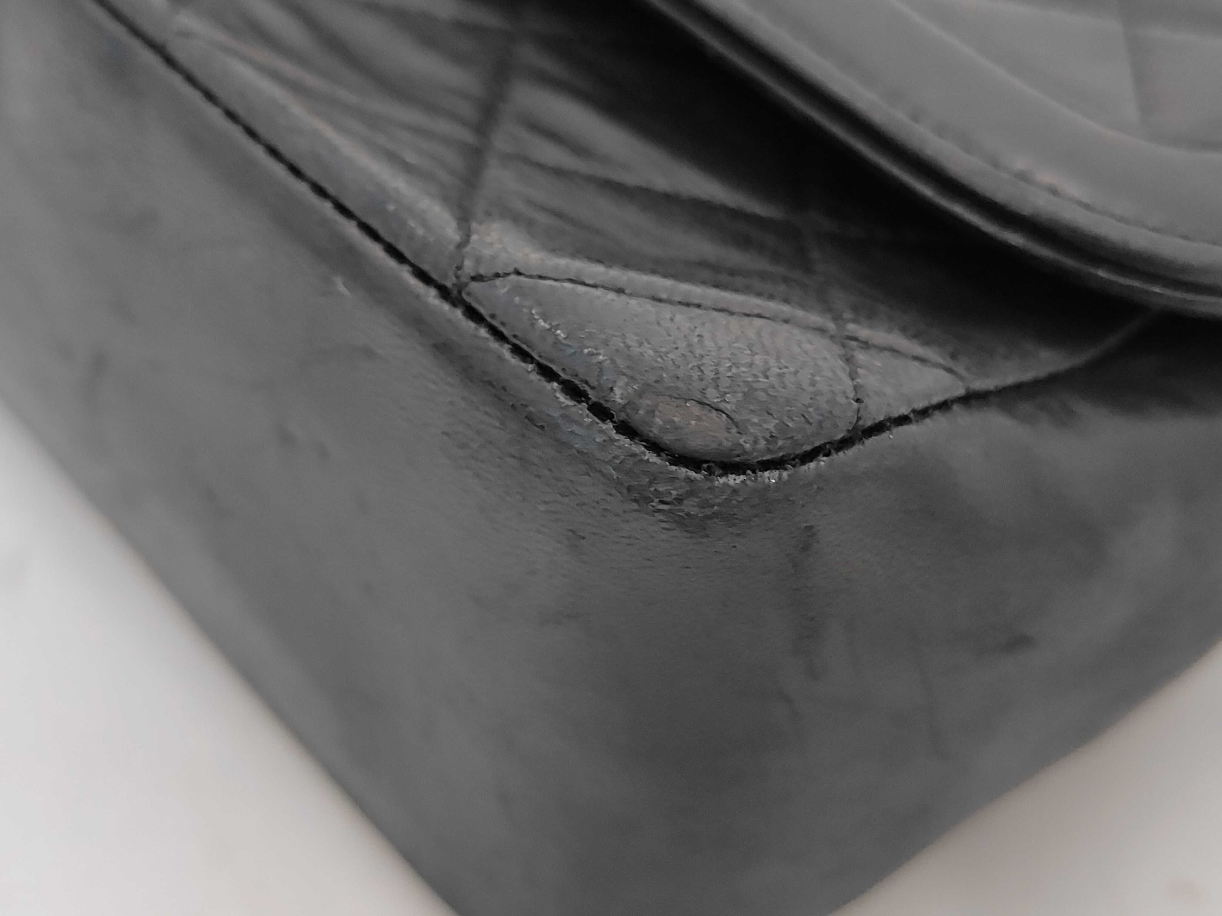 Lambskin Chain Shoulder Bag, Black, with Pouch, Item No. 1 — view 7