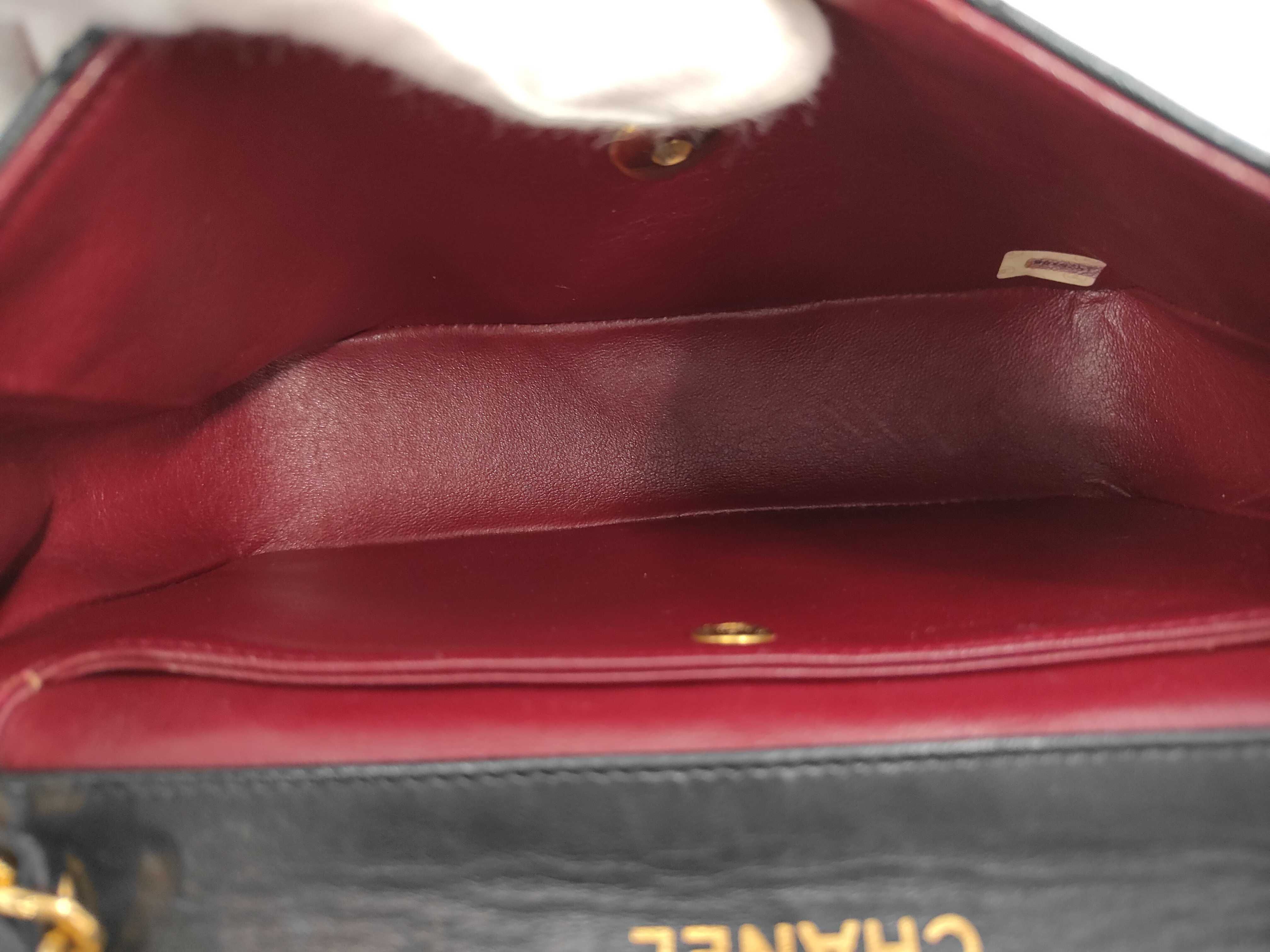 Lambskin Chain Shoulder Bag, Black, with Pouch, Item No. 1 — view 9