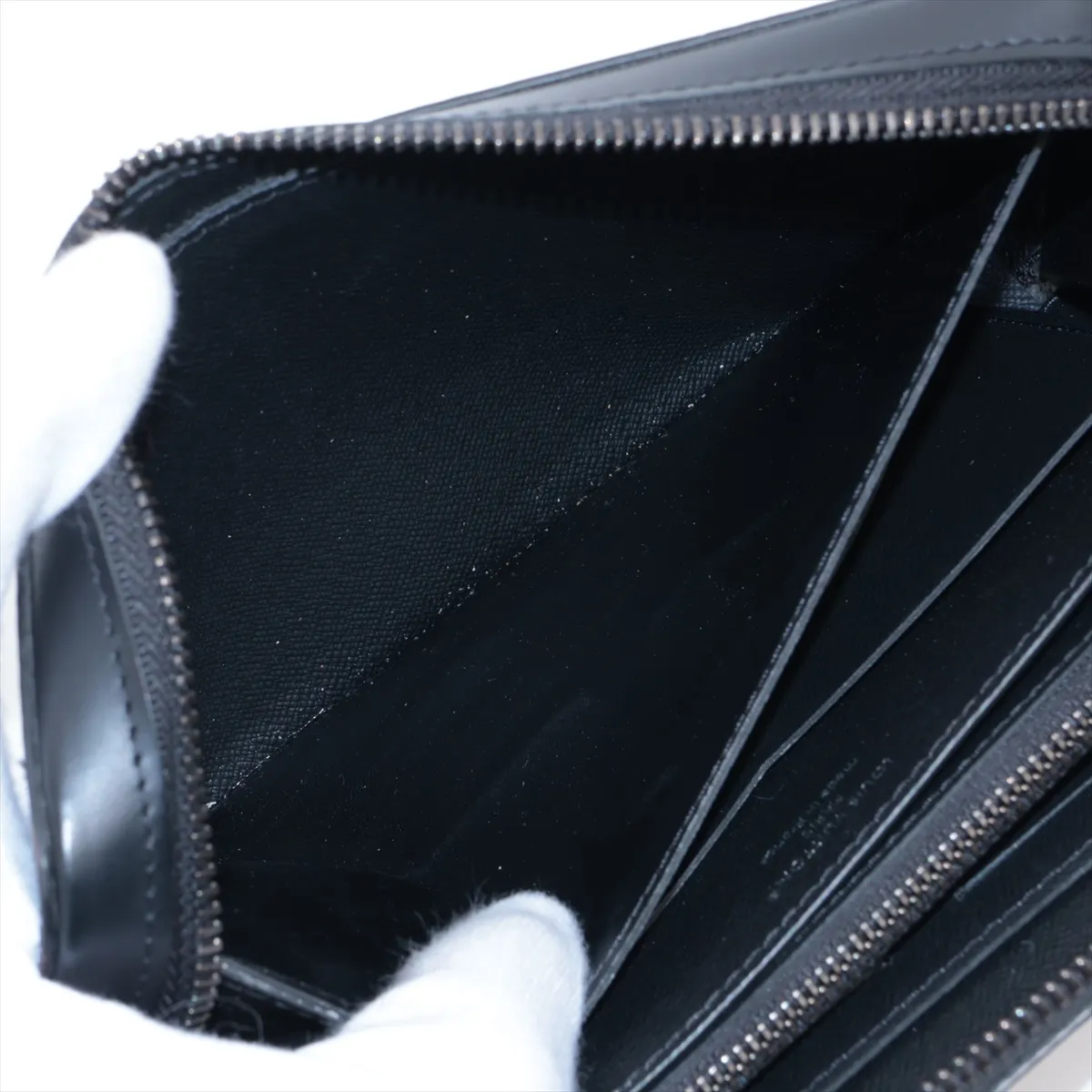 Monogram Eclipse Zippy XL M61698 Black Round Zip Wallet (RFID detected) — view 4