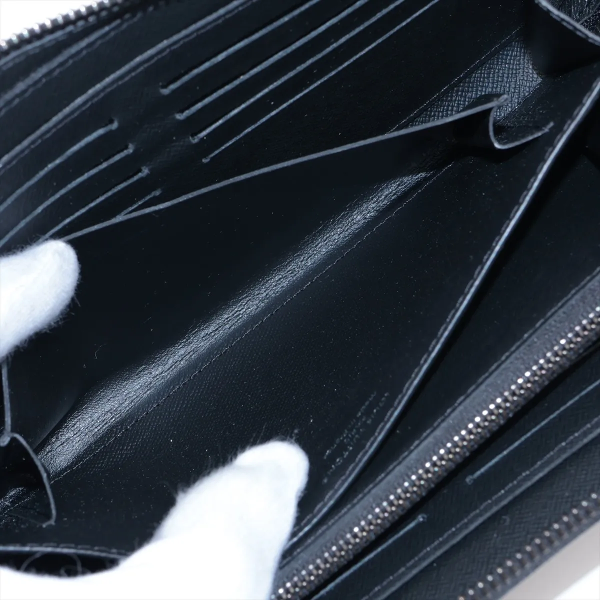 Monogram Eclipse Zippy XL M61698 Black Round Zip Wallet (RFID detected) — view 6