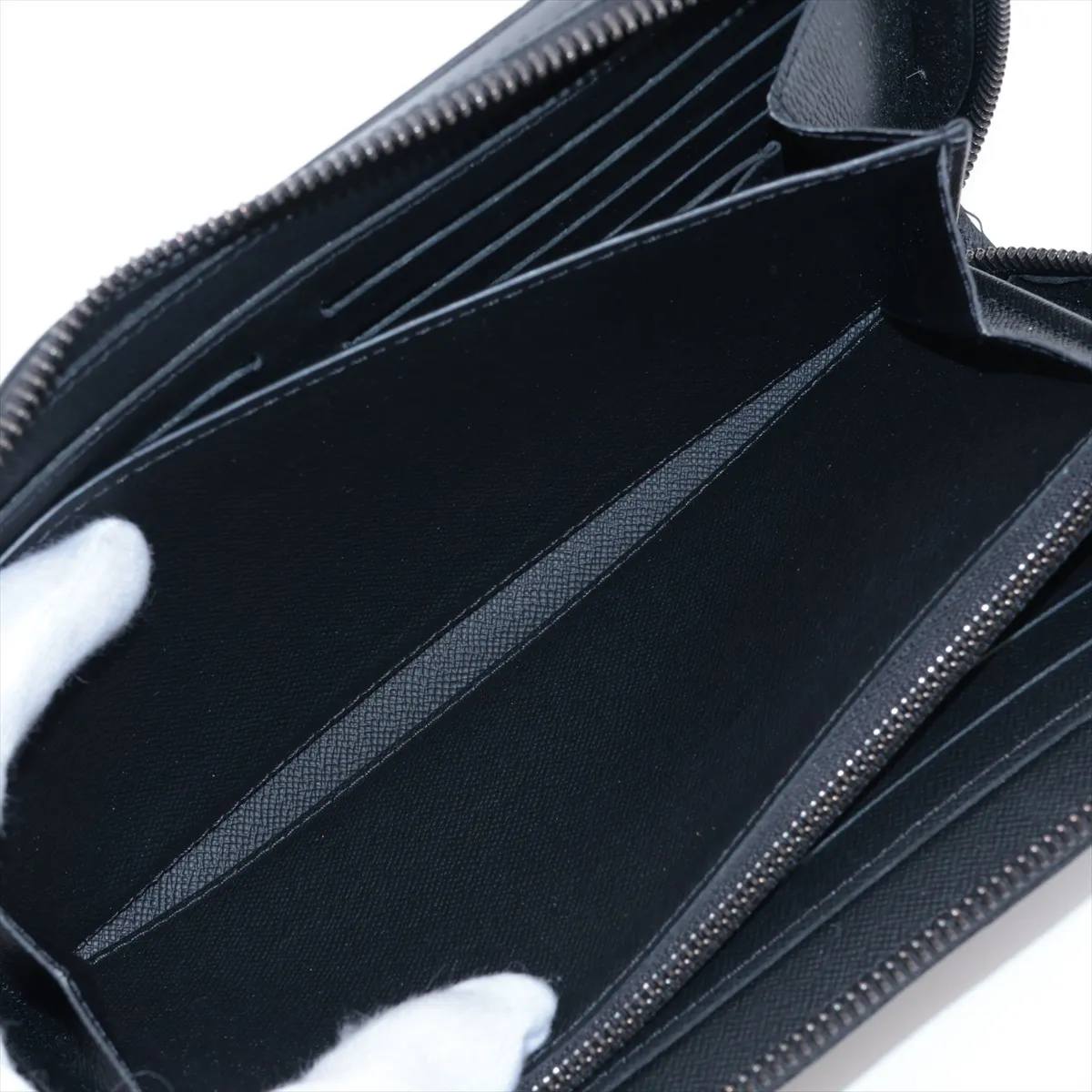 Monogram Eclipse Zippy XL M61698 Black Round Zip Wallet (RFID detected) — view 7