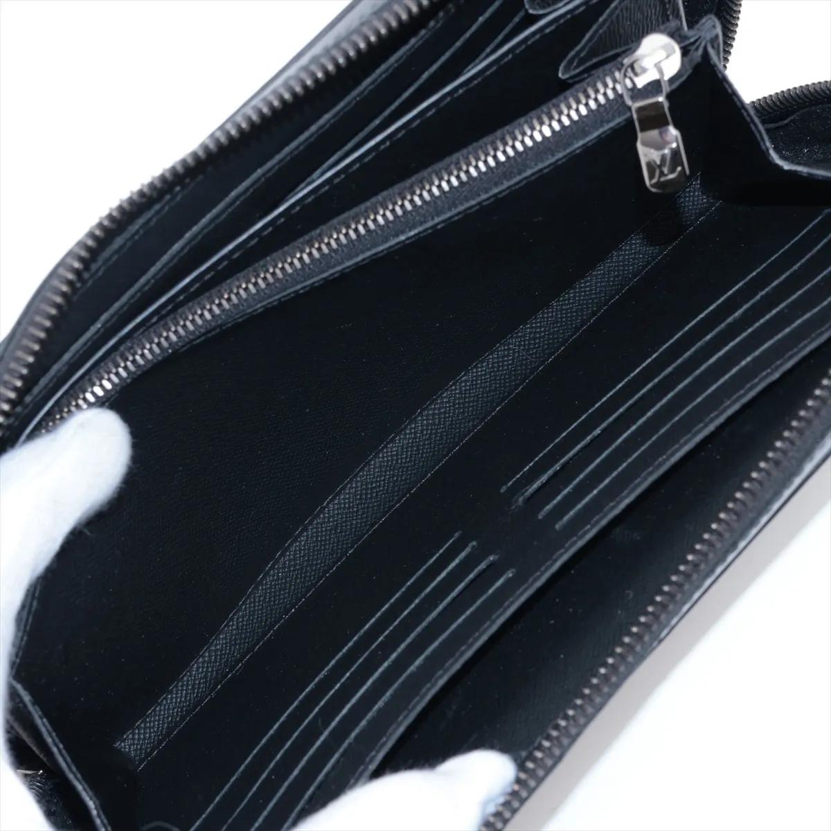 Monogram Eclipse Zippy XL M61698 Black Round Zip Wallet (RFID detected) — view 8
