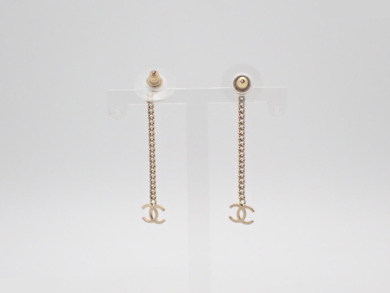 Coco Mark Gold Earrings — view 2