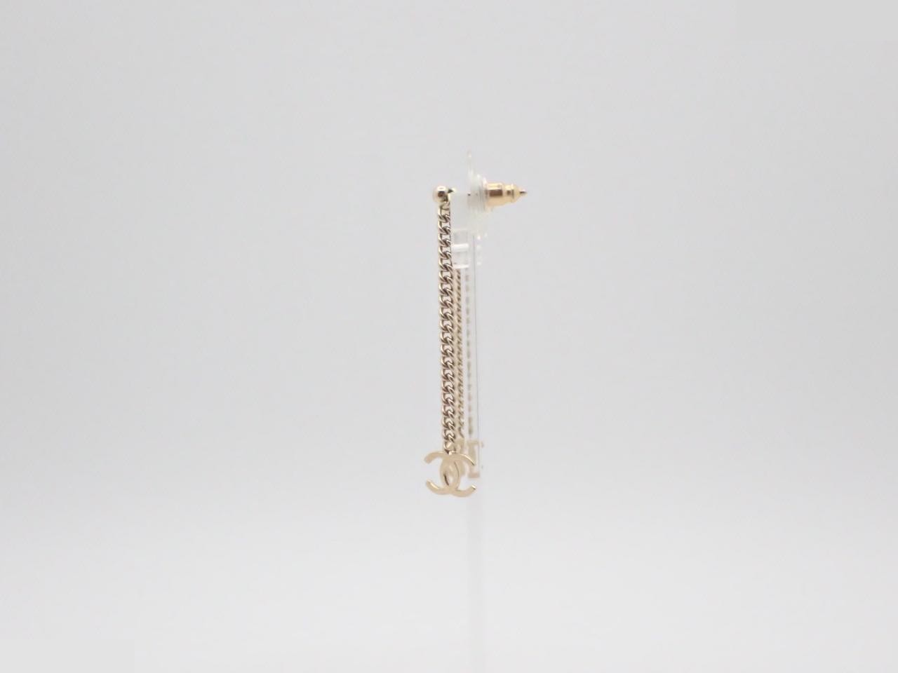 Coco Mark Gold Earrings — view 3