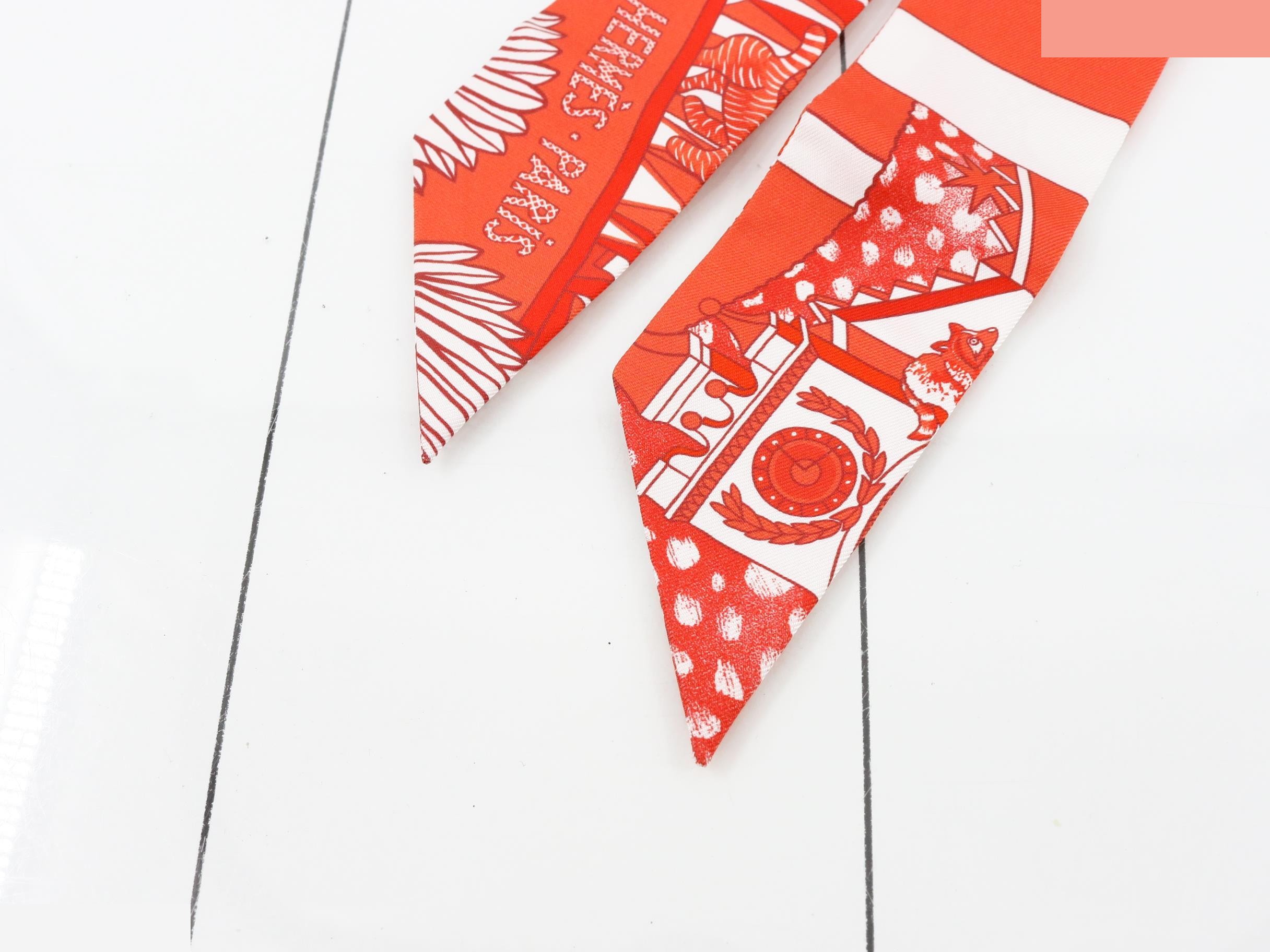 Animapolis Silk Twilly Scarf — view 3