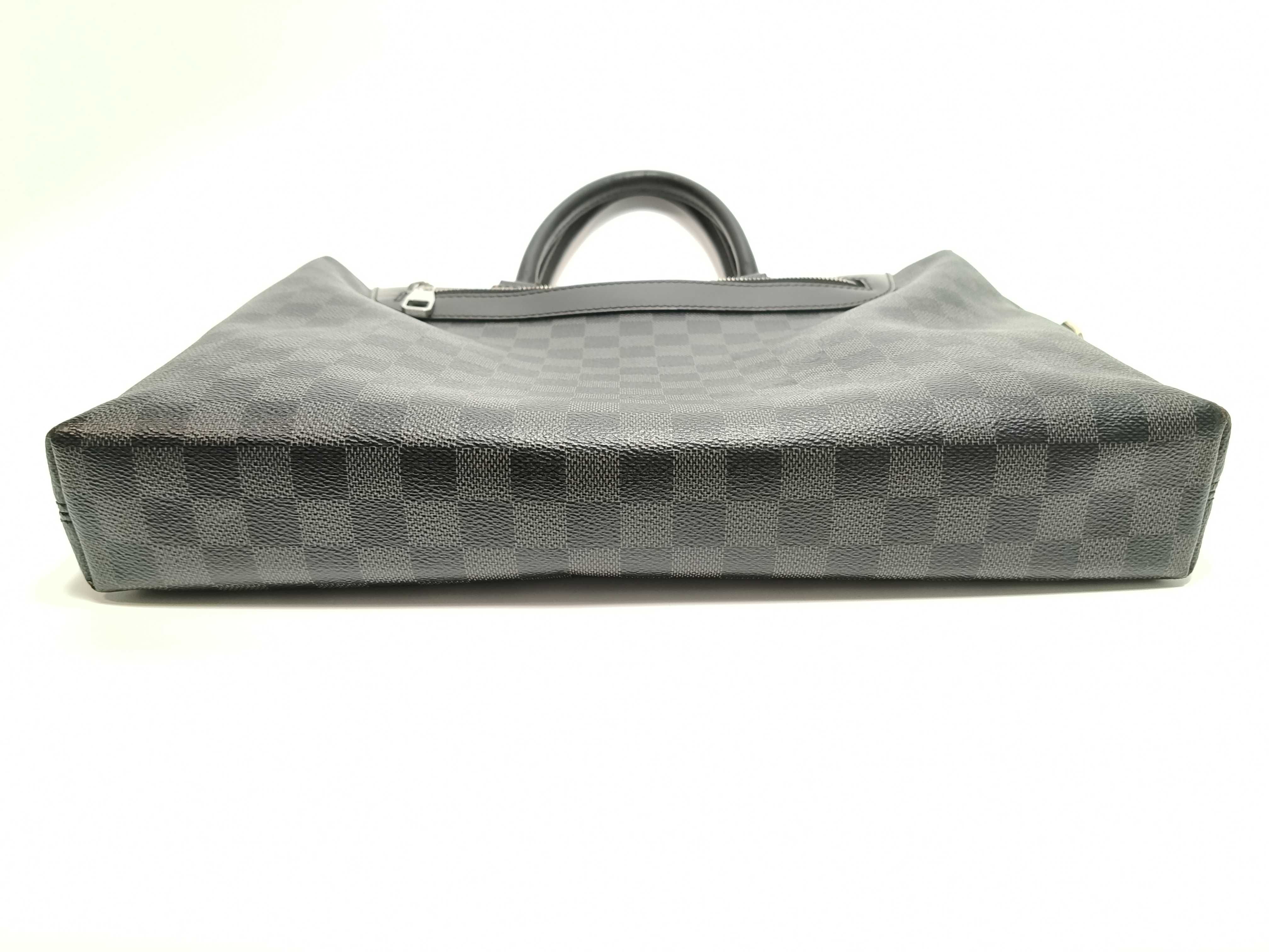 Damier Graphite Porte Documents Jour NM N48260 CA1168 Black Business Bag — view 8