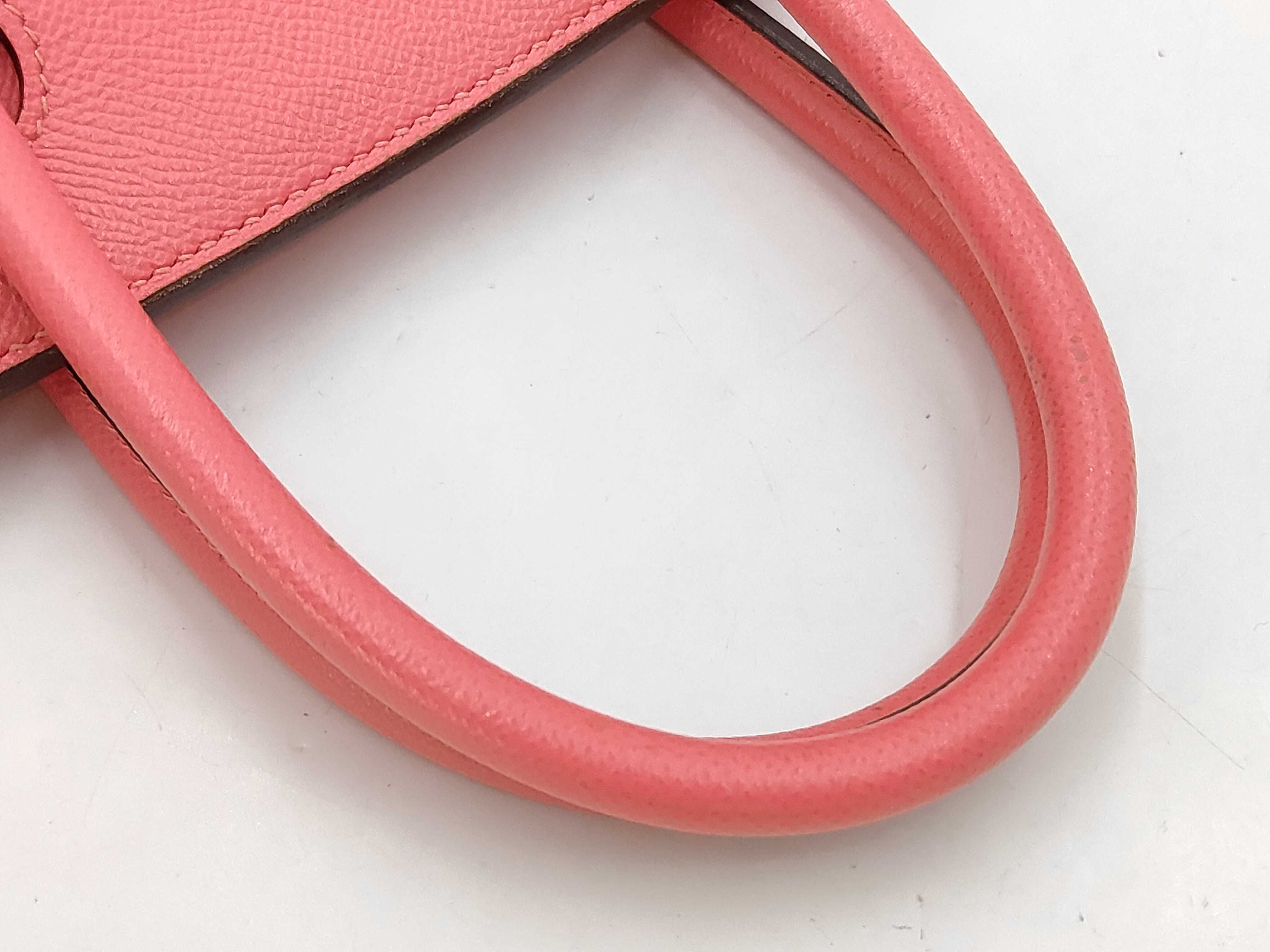 Birkin 30 Epsom leather, silver hardware, D color, pinkish handbag — view 6