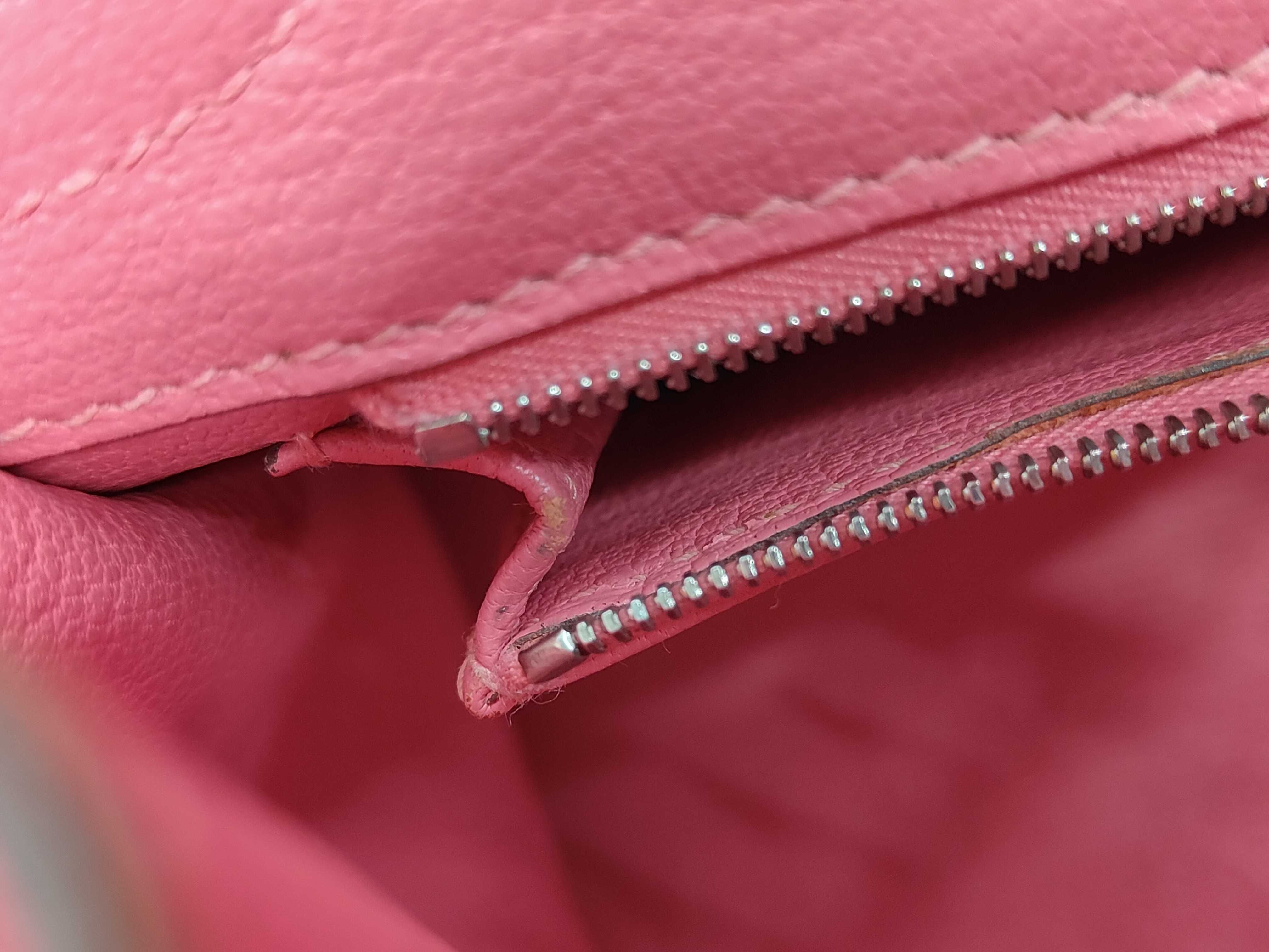 Birkin 30 Epsom leather, silver hardware, D color, pinkish handbag — view 9
