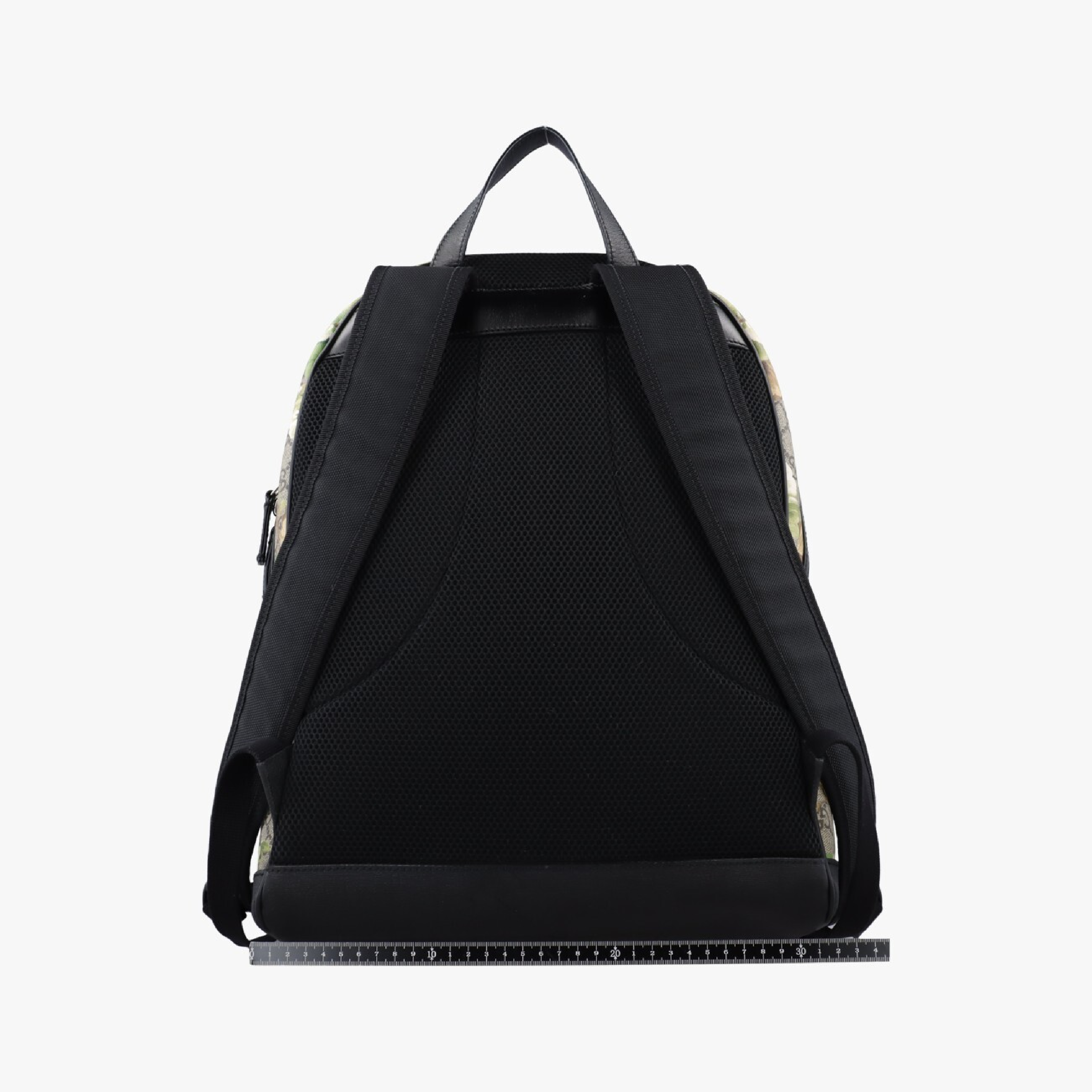 GG Blooms Backpack, Beige x Multi, PVC Coated Canvas x Leather, 406370 H01931918 — view 2