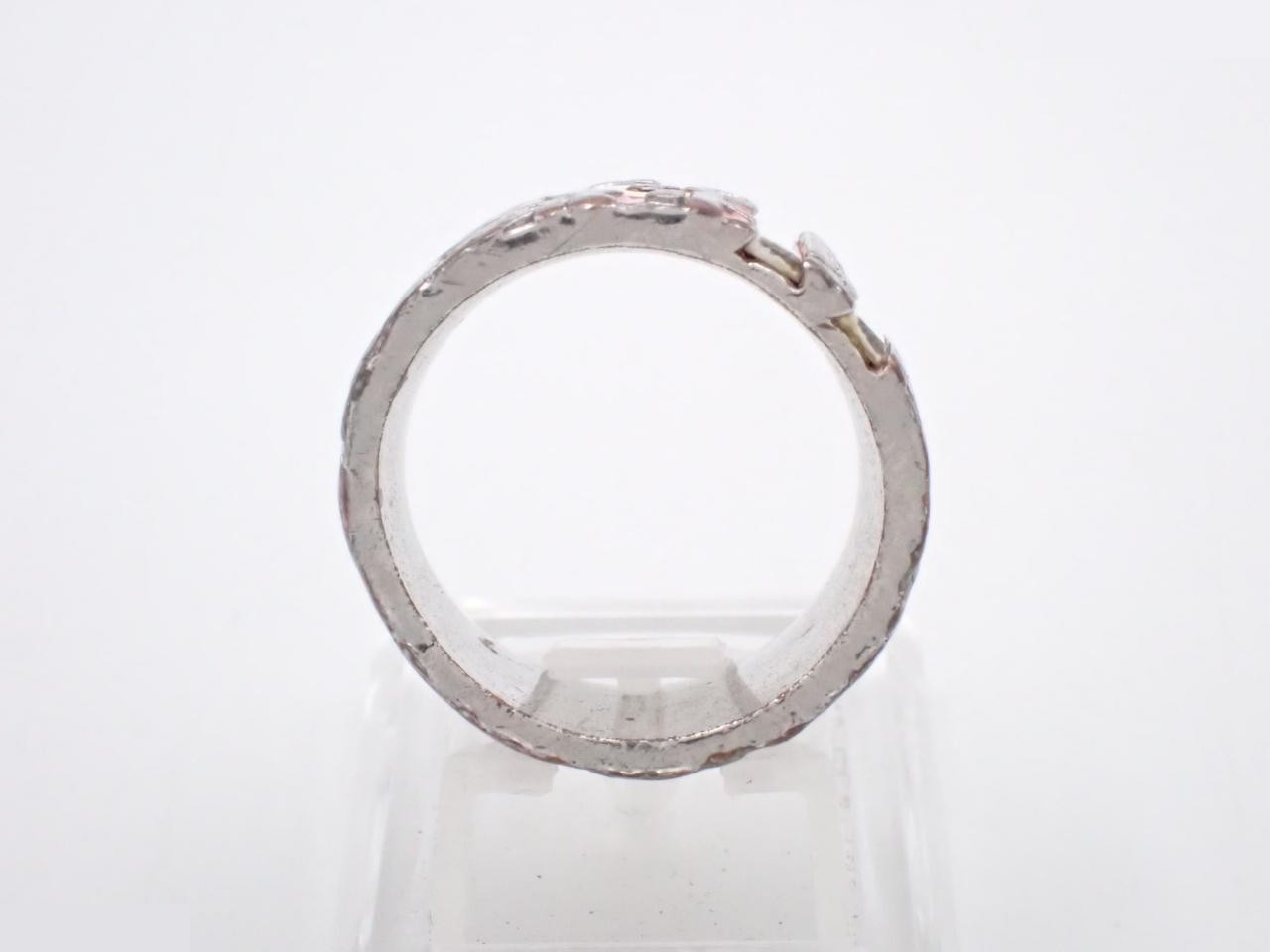 ring, Trotter pattern, engraved size 7, actual size #14.5 — view 3