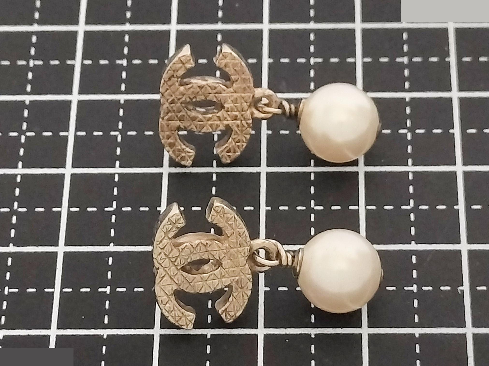 Coco F Pearl Gold Earrings — view 6