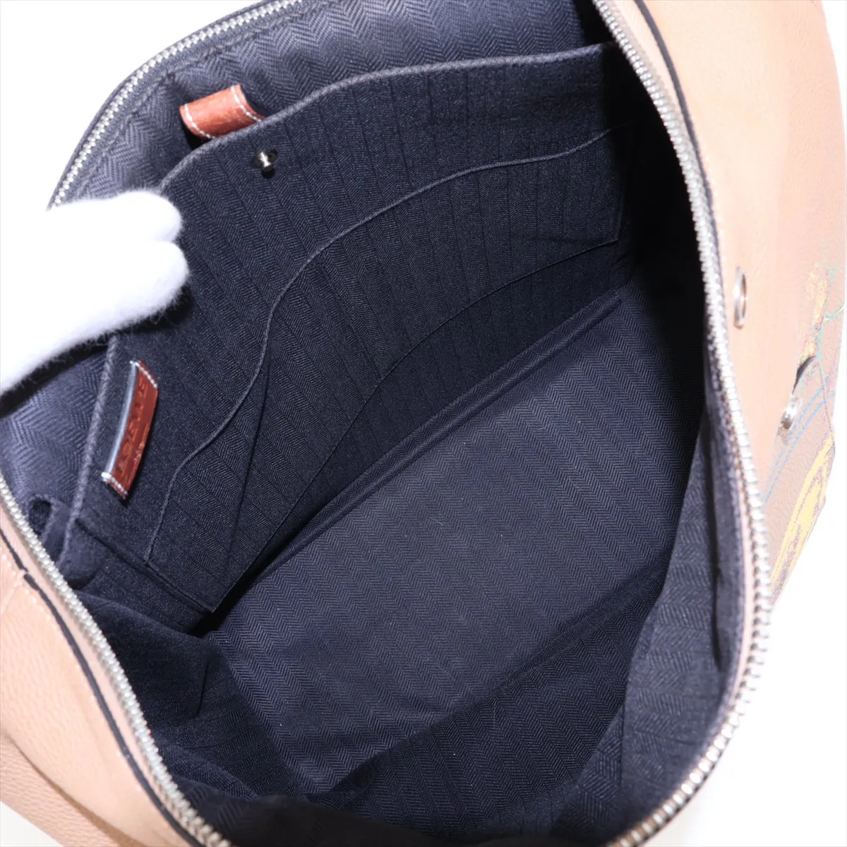 Goya Lion Leather Backpack/Rucksack Brown — view 7
