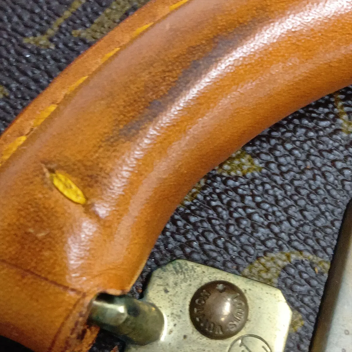 [Individually packaged] Louis Vuitton Monogram Bisten 60 M21326 948307 Brown with name engraving — view 13
