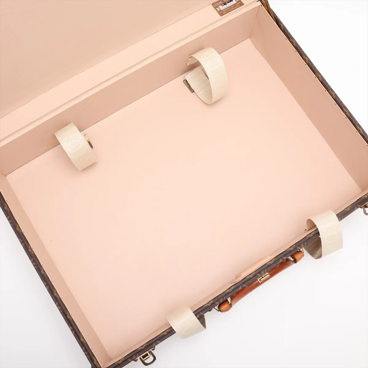 [Individually packaged] Louis Vuitton Monogram Bisten 60 M21326 948307 Brown with name engraving — view 8