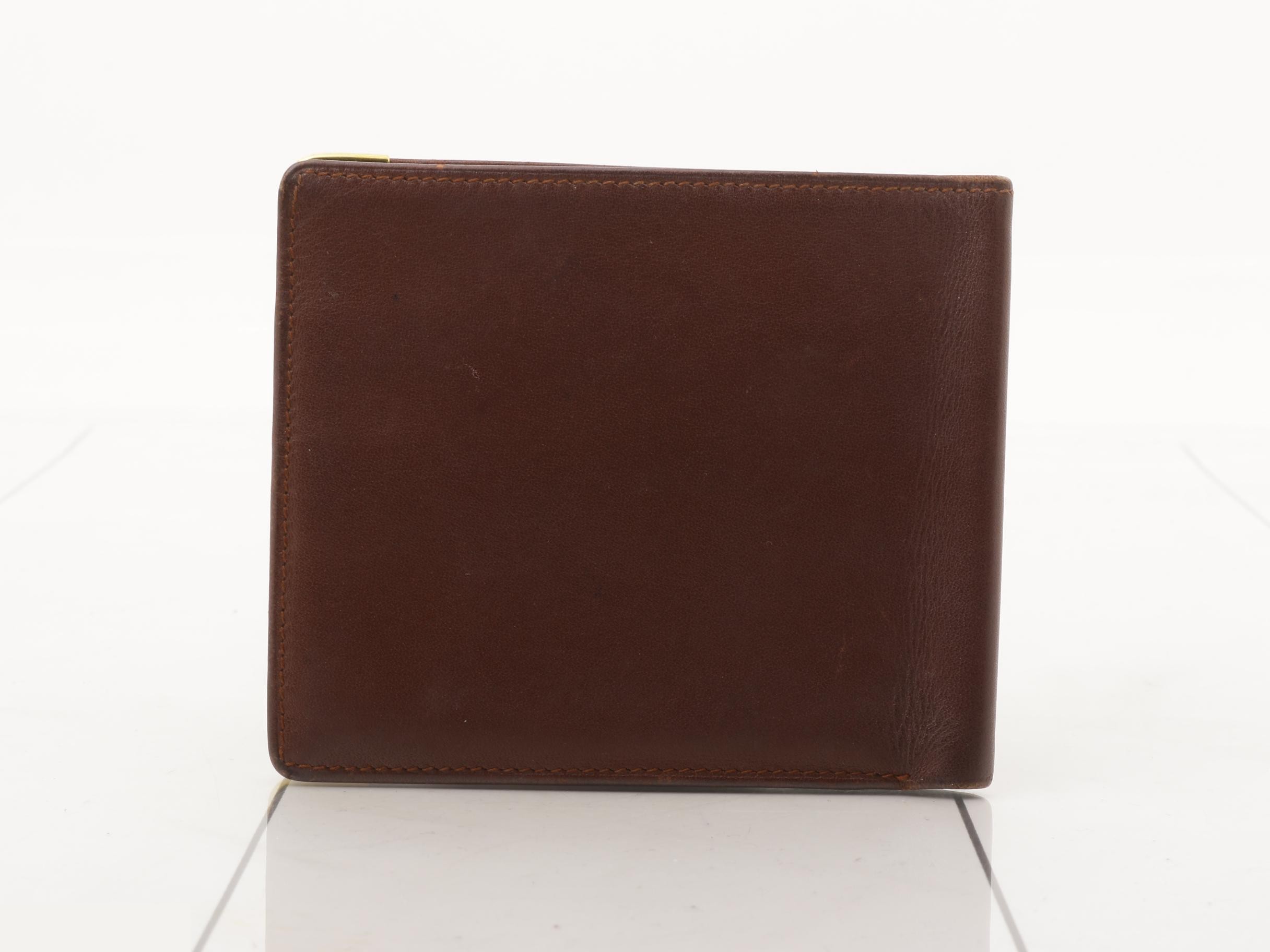 Mustline Leather Billfold/Bi-fold Wallet, Bordeaux — view 2