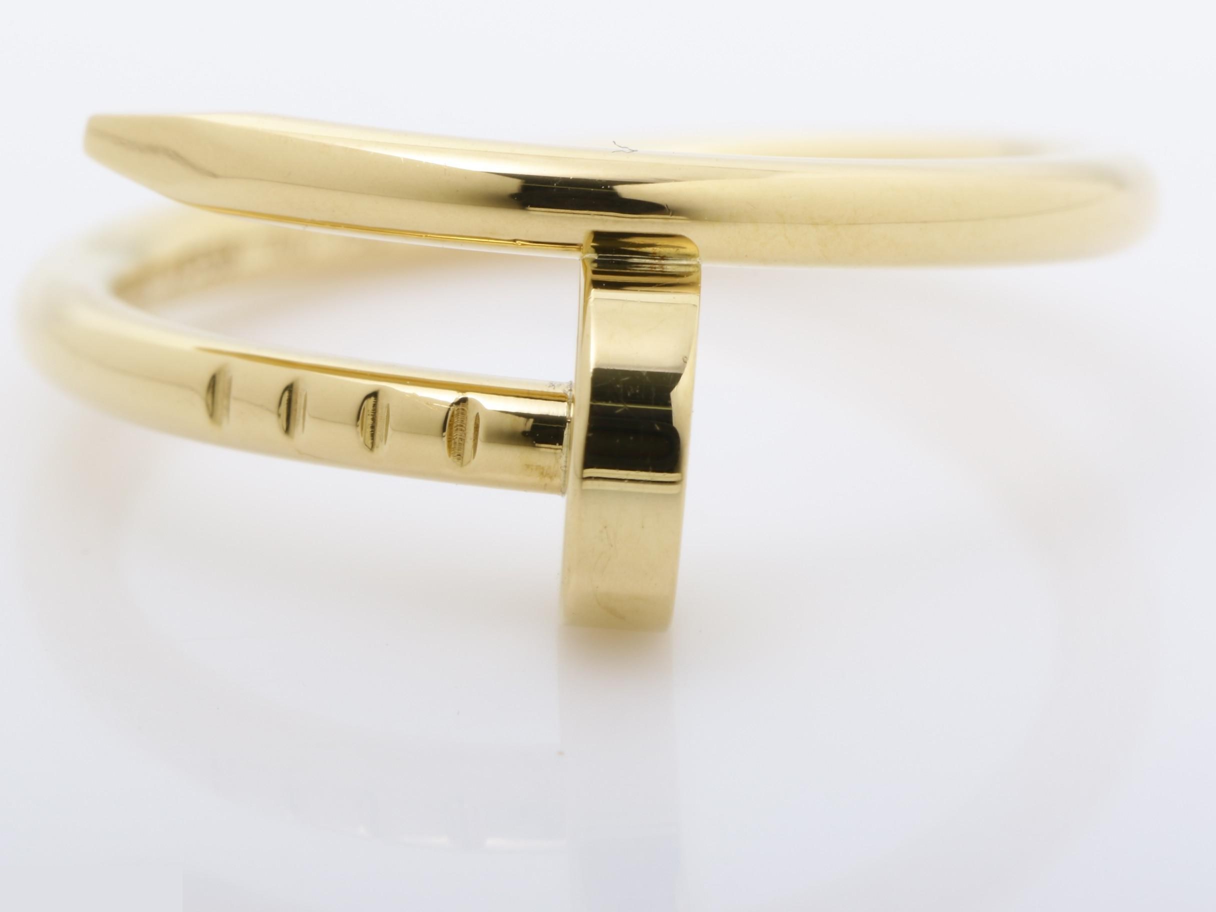 Juste un Clou ring, 750 yellow gold, size #46, 3.3g — view 2