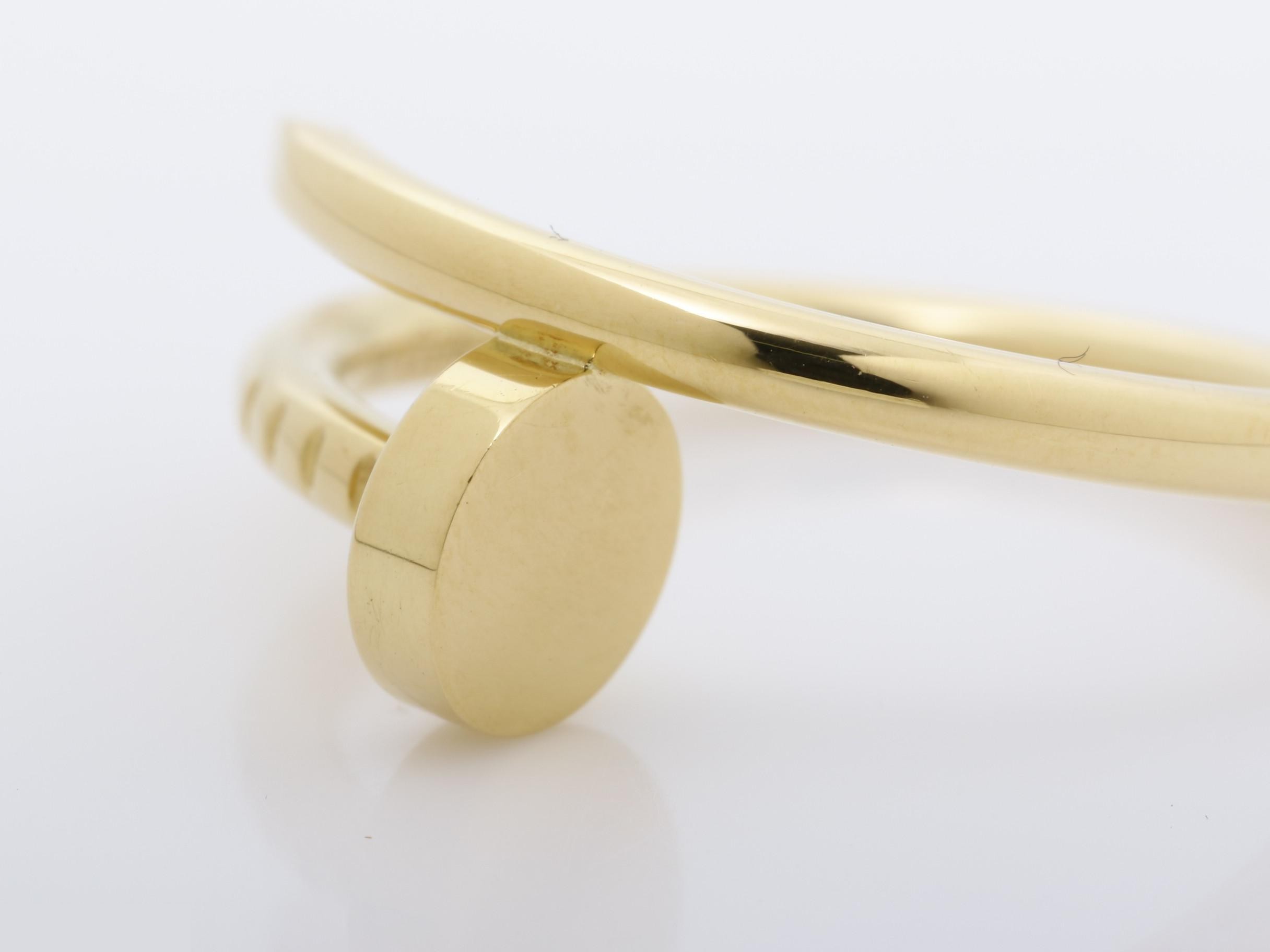 Juste un Clou ring, 750 yellow gold, size #46, 3.3g — view 3