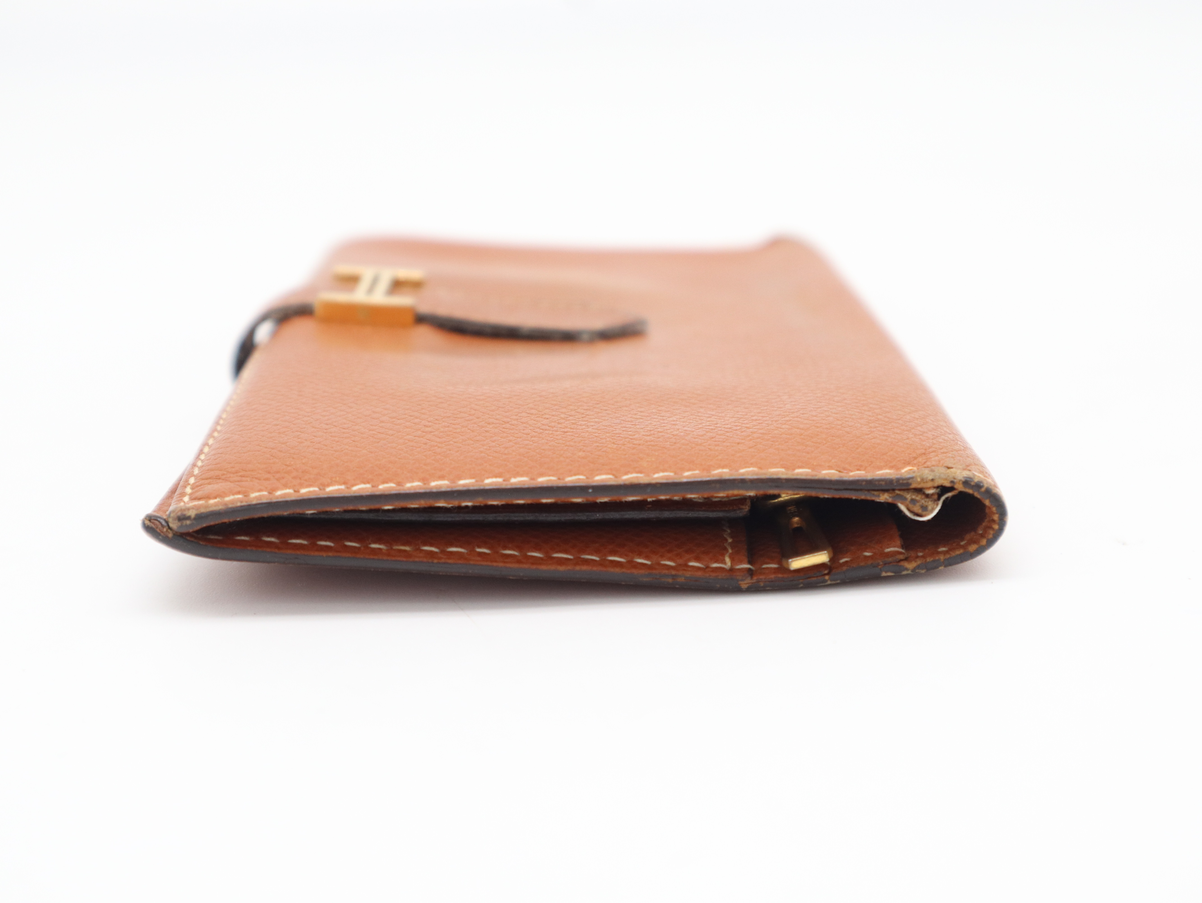 Bearn I stamp Chevre brown long wallet — view 5