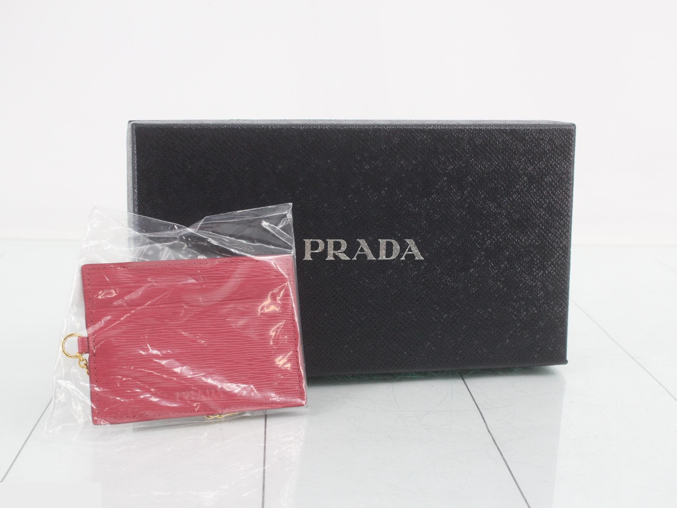 Logo long wallet with card case pink — view 5