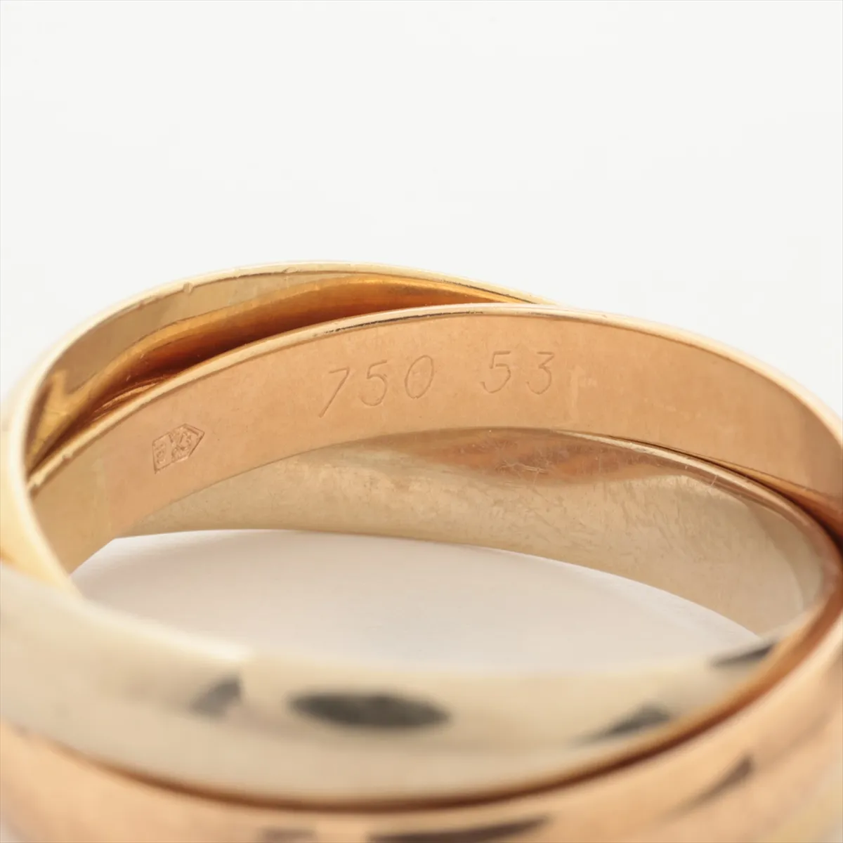 Trinity Ring 750 (YG x PG x WG) 7.9g 53 Dents, — view 3