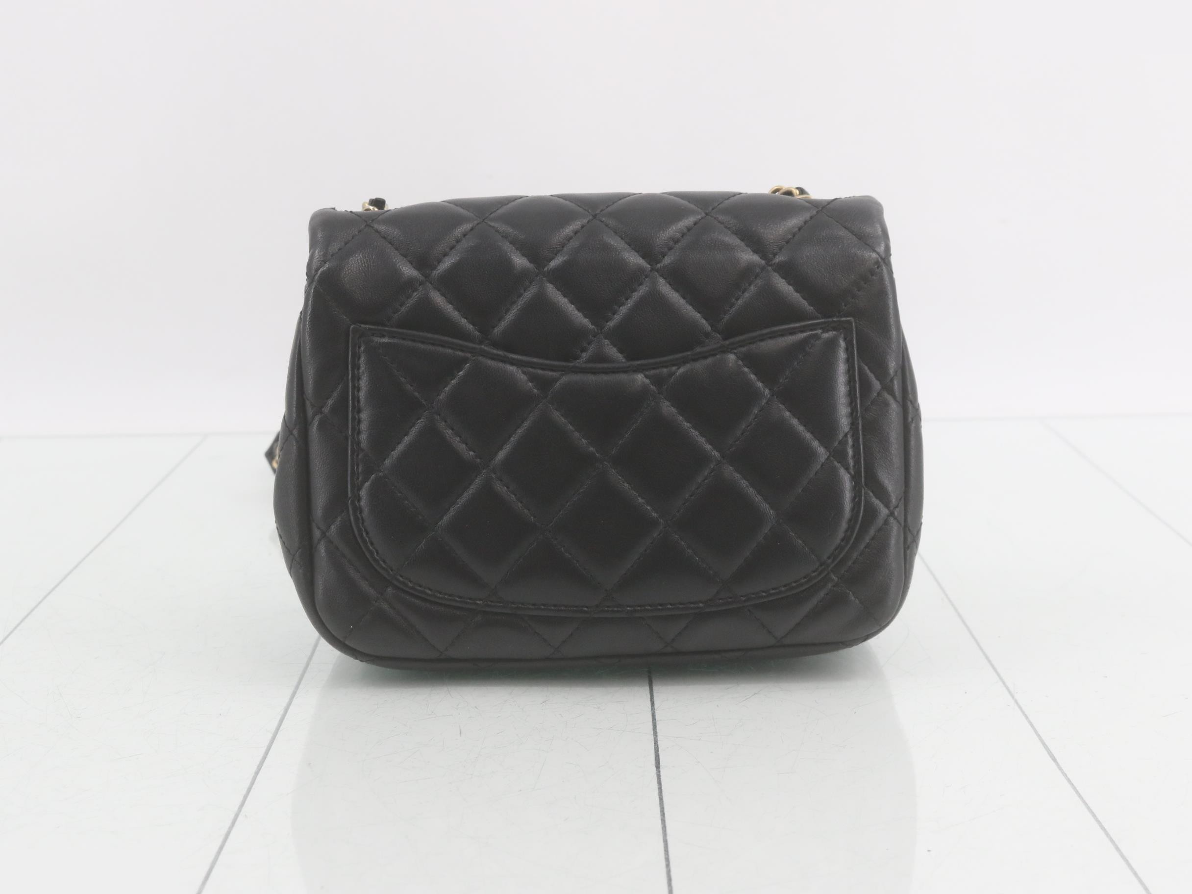 Matelassé Lambskin Chain Shoulder Bag — view 2